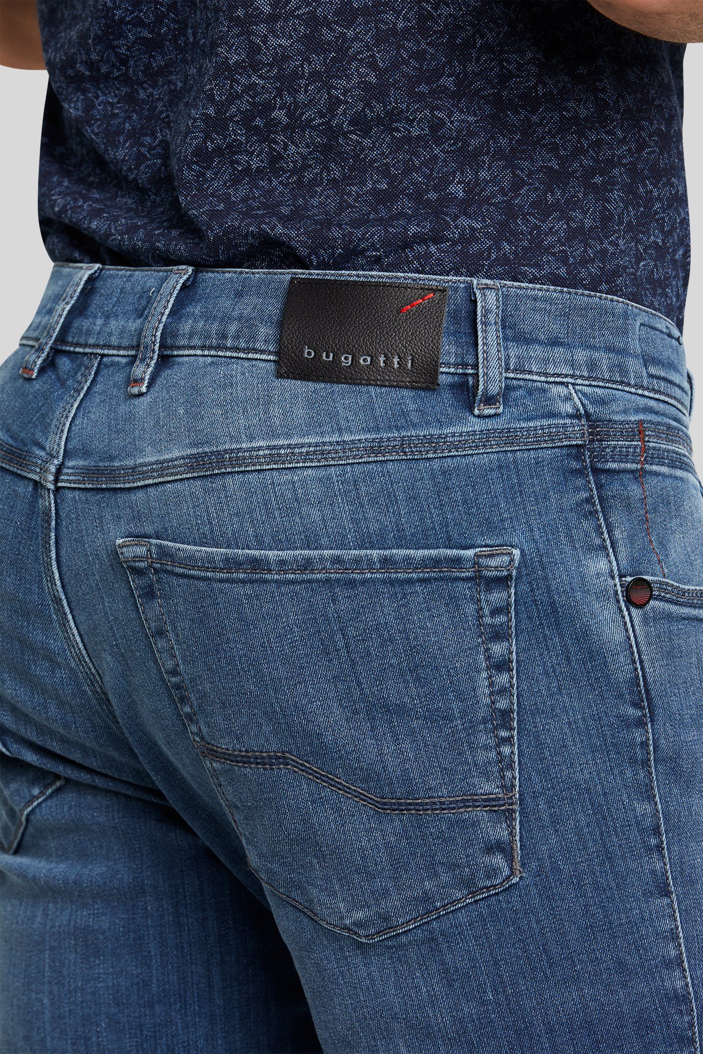 Bugatti 5-pocket jeans met power stretch