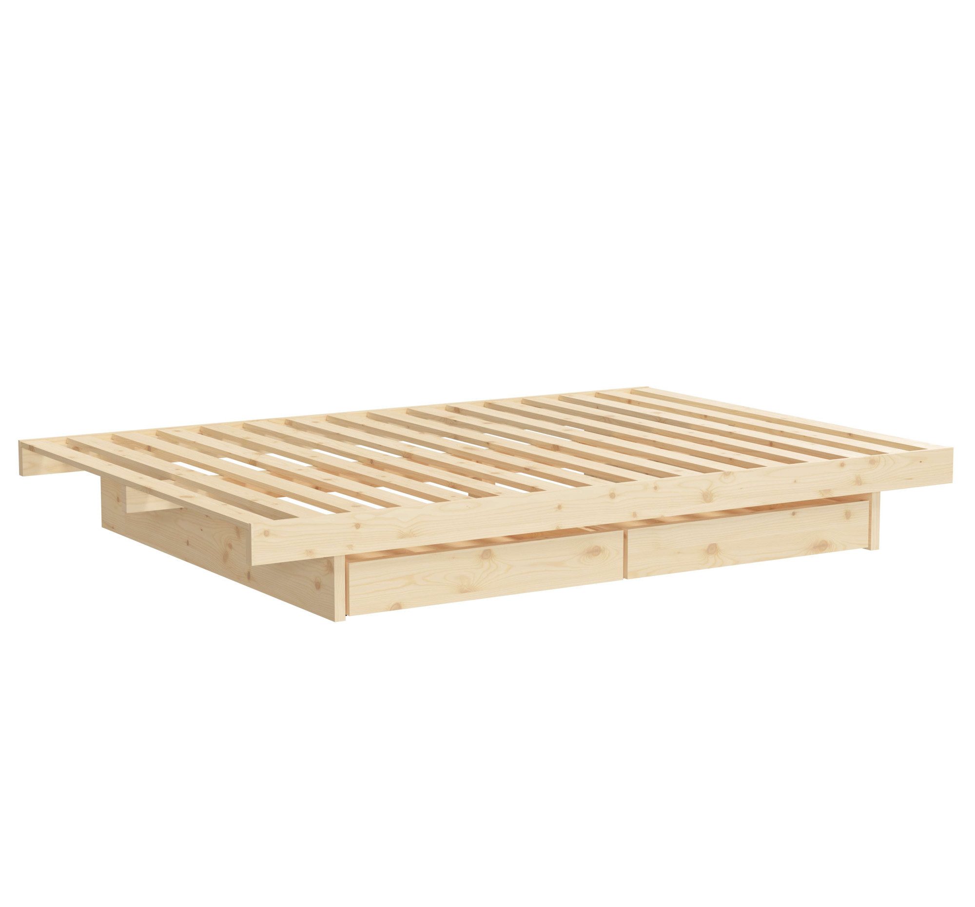 Karup Bedframe Kanso Bed, opbergbed, bed met of zonder lades Bed met/zonder lades, inclusief lattenbodem, FSC® gecertificeerd