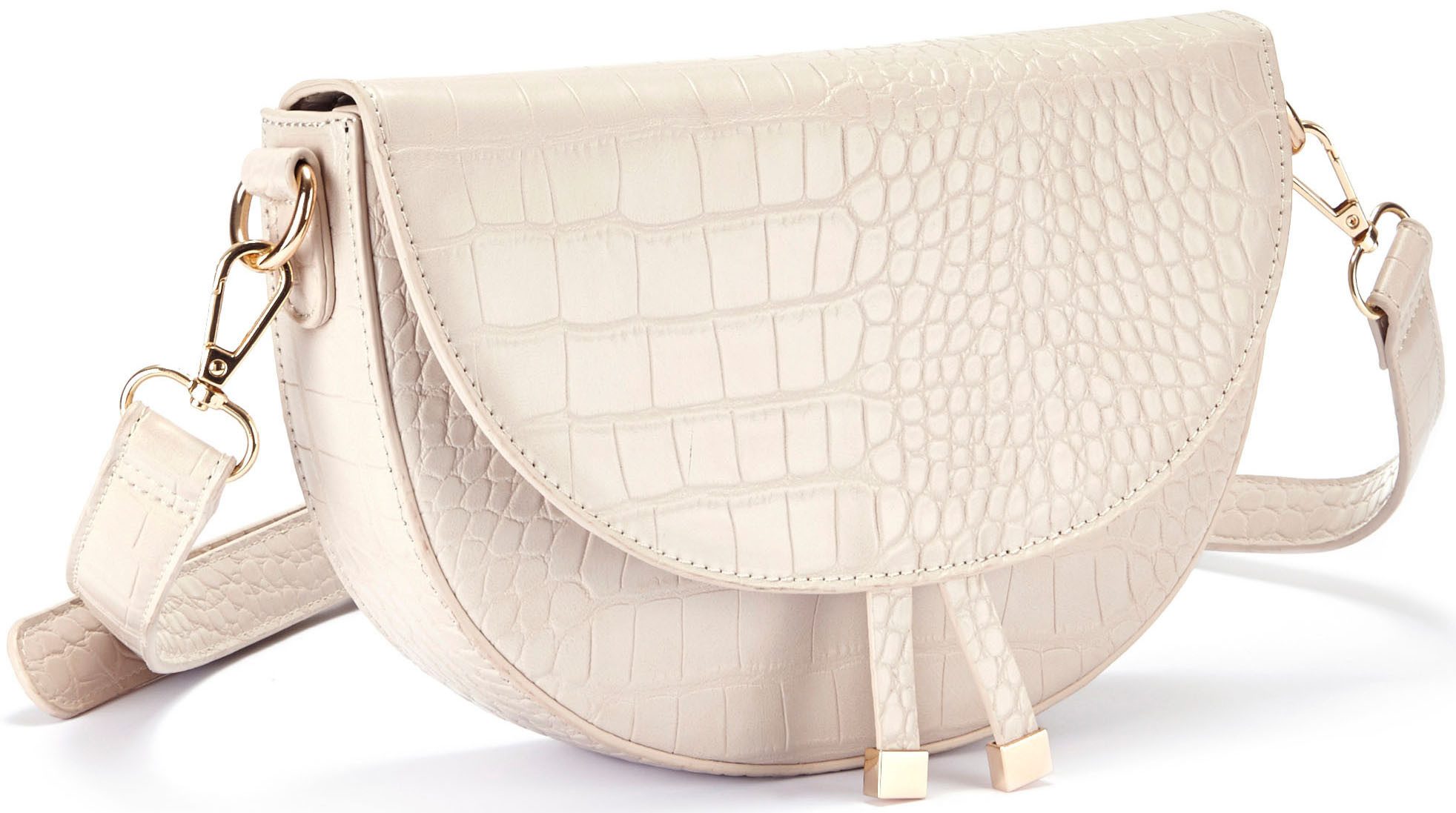 Vivance Schoudertas Minibag in krokodillenlook, schoudertas, handtas vegan