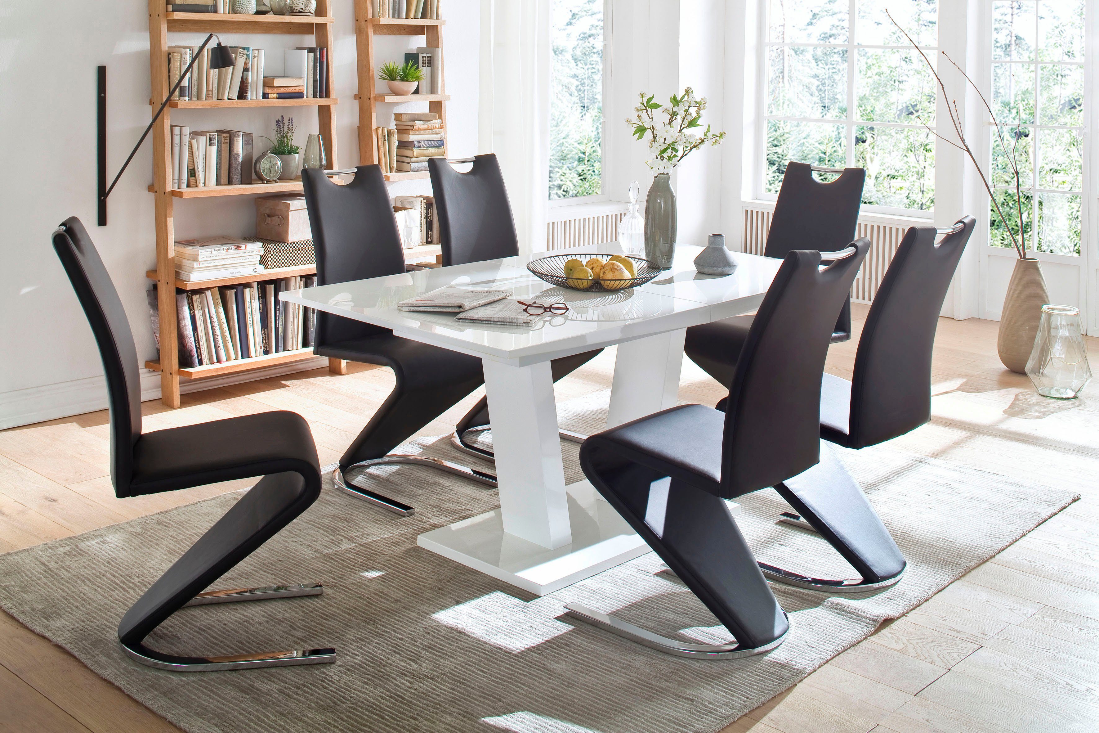 MCA furniture Vrijdragende stoel Amado, TOPSELLER! set van 2, 4 en 6 stuks, stoel belastbaar tot 120 kg (set)