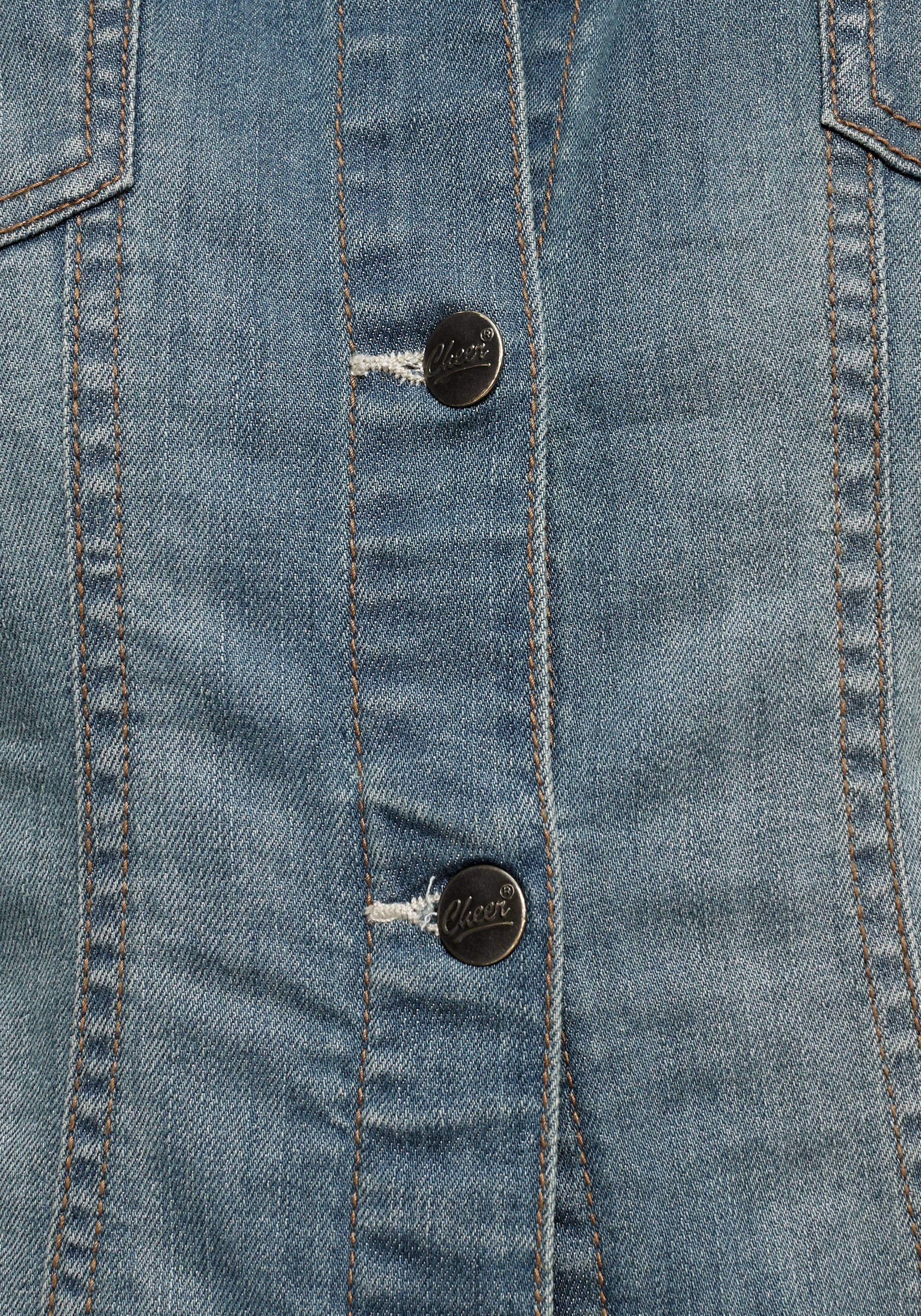 Aniston CASUAL Jeansjack in used-wassing