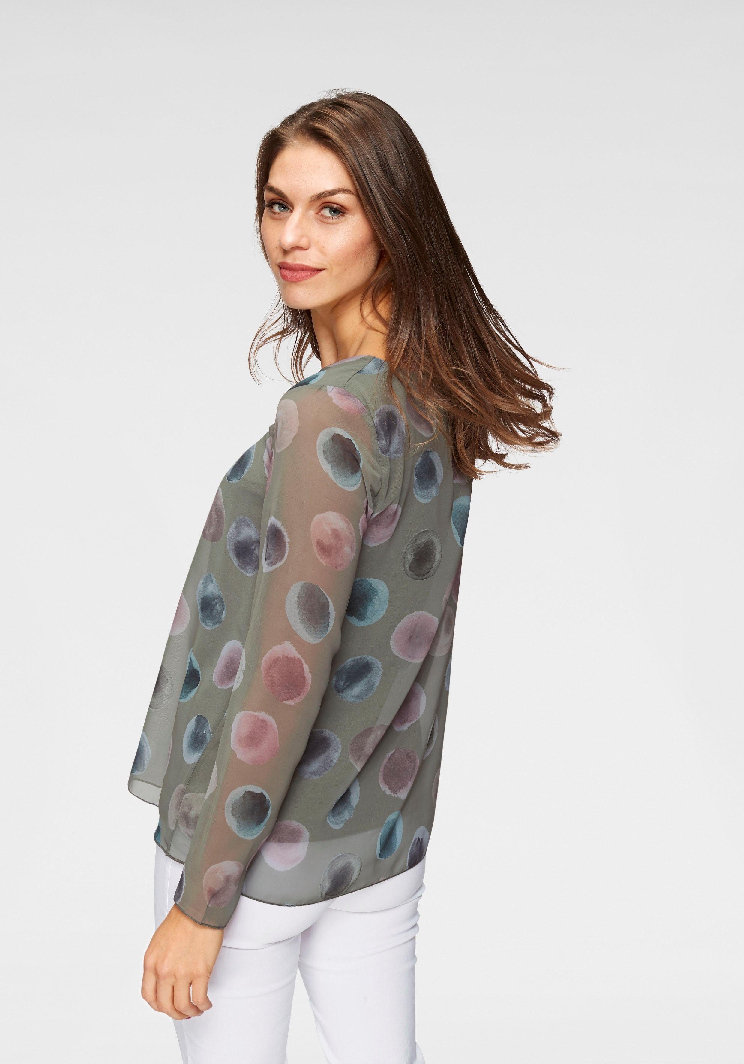Aniston SELECTED Blouse zonder sluiting met ondoorzichtige jerseyvoering