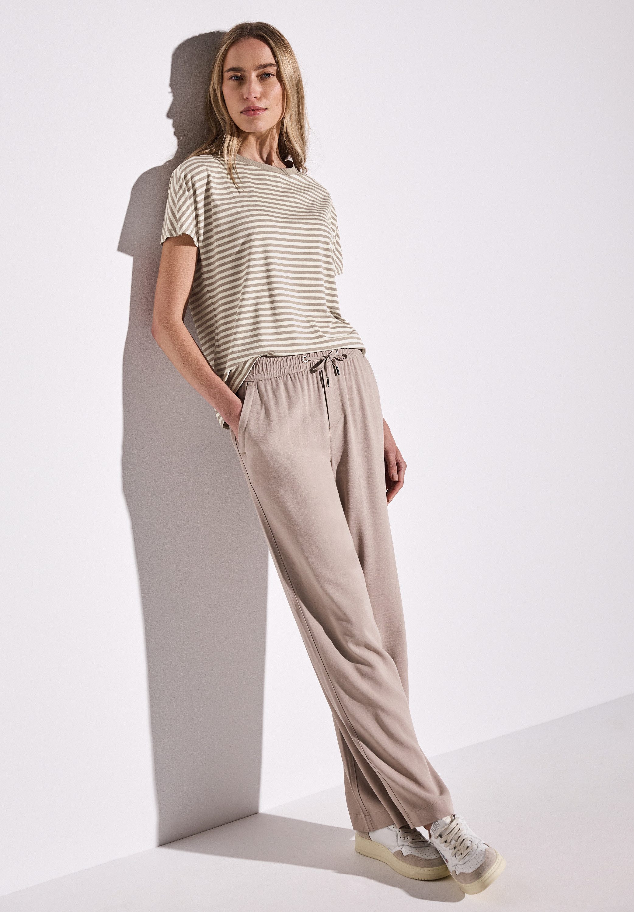 STREET ONE T-shirt Style Crista met streepmotief