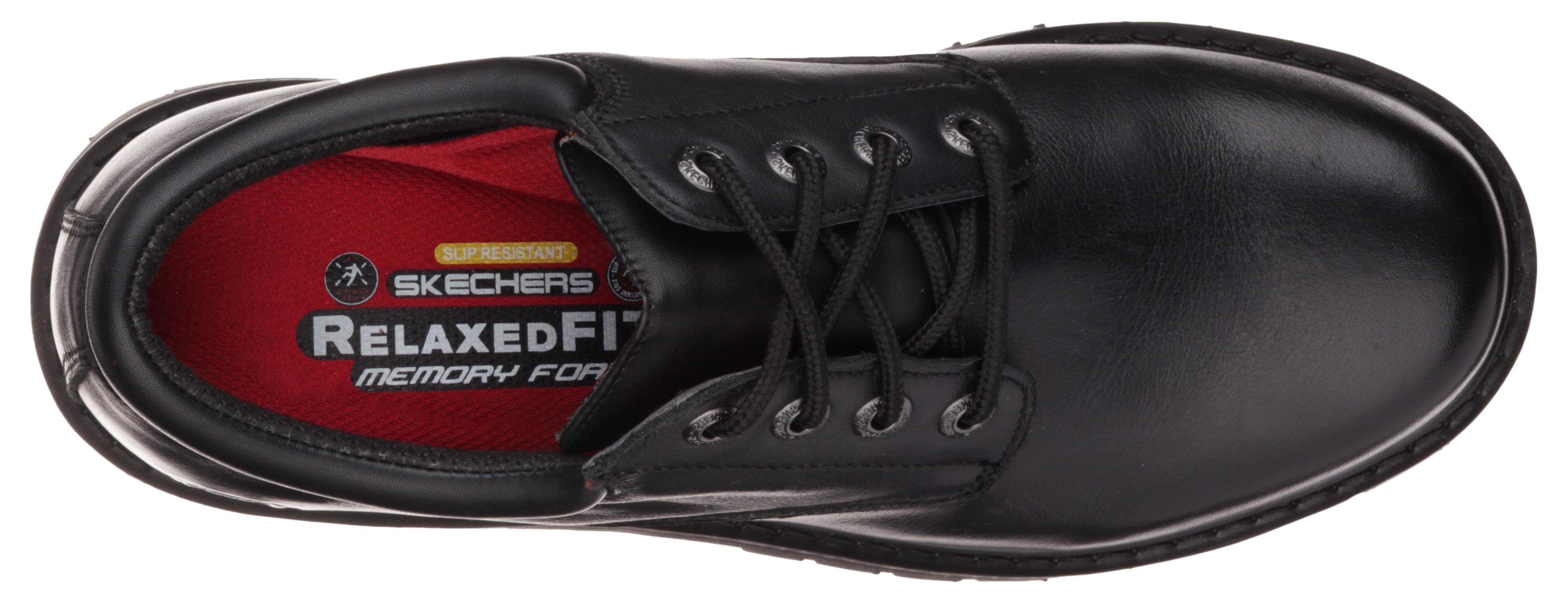 Skechers Werkschoenen Cottonwood- Elks SR veterschoenen Veterschoen voor de horeca met comfortabele memory foam functie