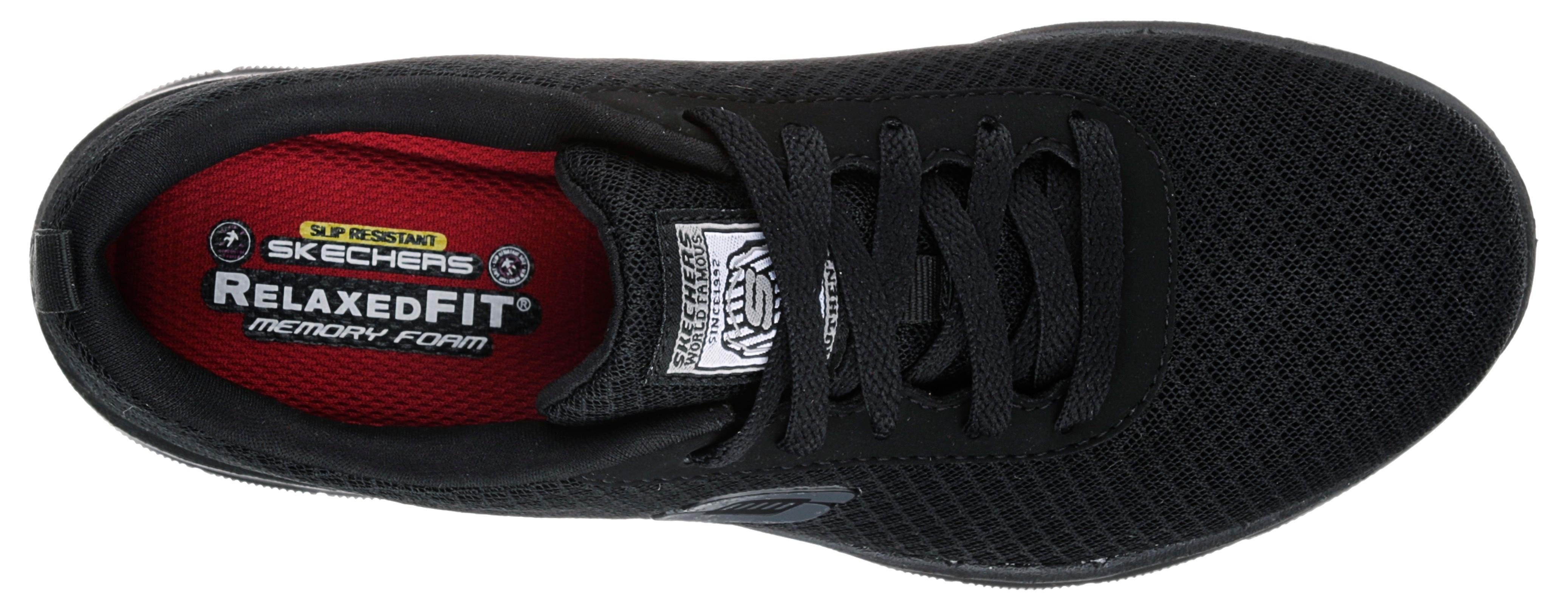 Skechers Werkschoenen Ghenter-Bronaugh veterschoenen Veterschoen voor de horeca met Skechers memory foam binnenzool