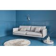 couch ♥ 3-zitsbank levon in een moderne look, met metalen poten, couch favorieten grijs