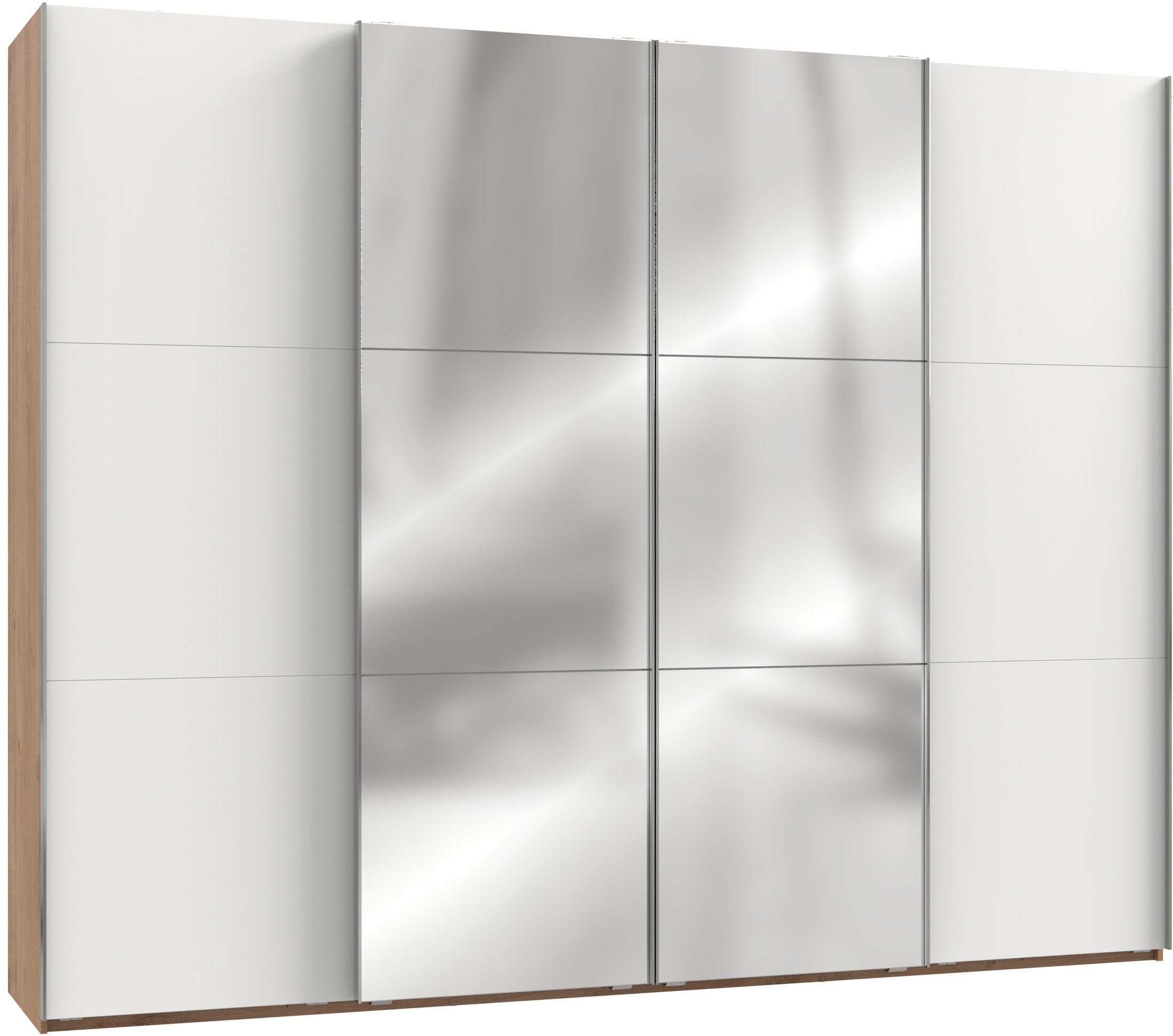 Wimex Zweefdeurkast Level by fresh to go met synchrone opening zweefdeurkasten maat 300 cm x 236 cm x 65 cm bruin