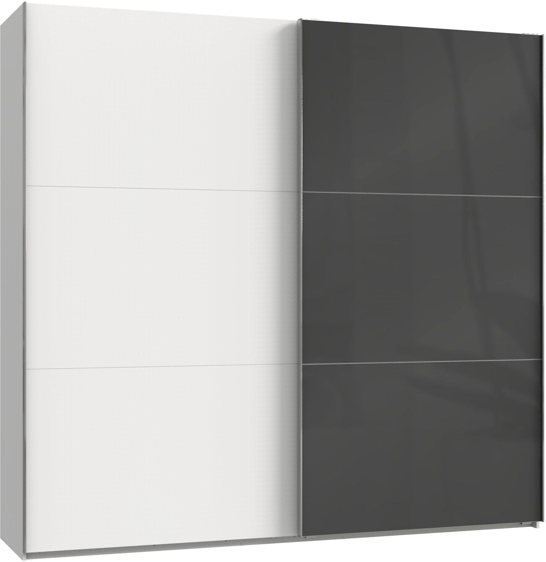 Wimex Zweefdeurkast Level by fresh to go met telkens een glasdeur