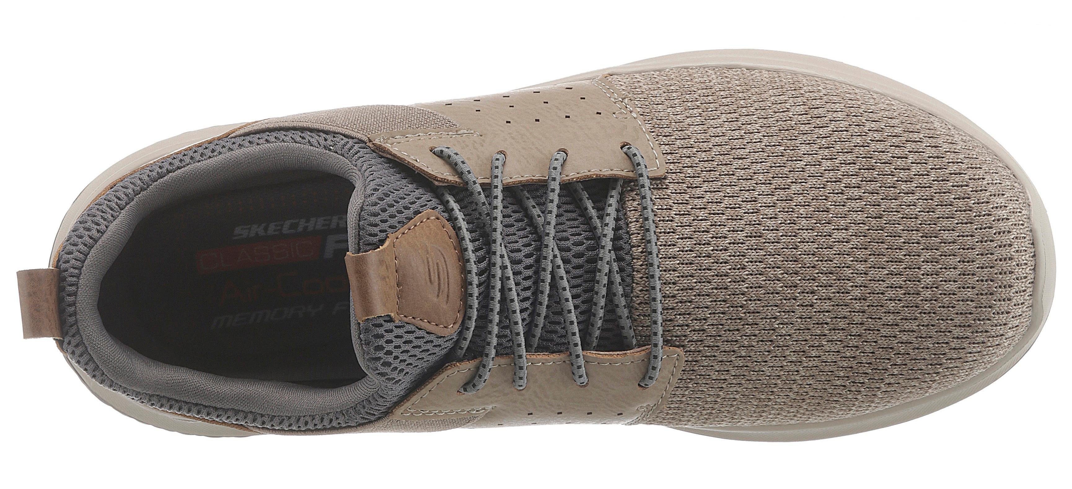 Skechers Slip-on sneakers Delson-Camben Slipper, vrijetijdsschoen met praktische elastiek