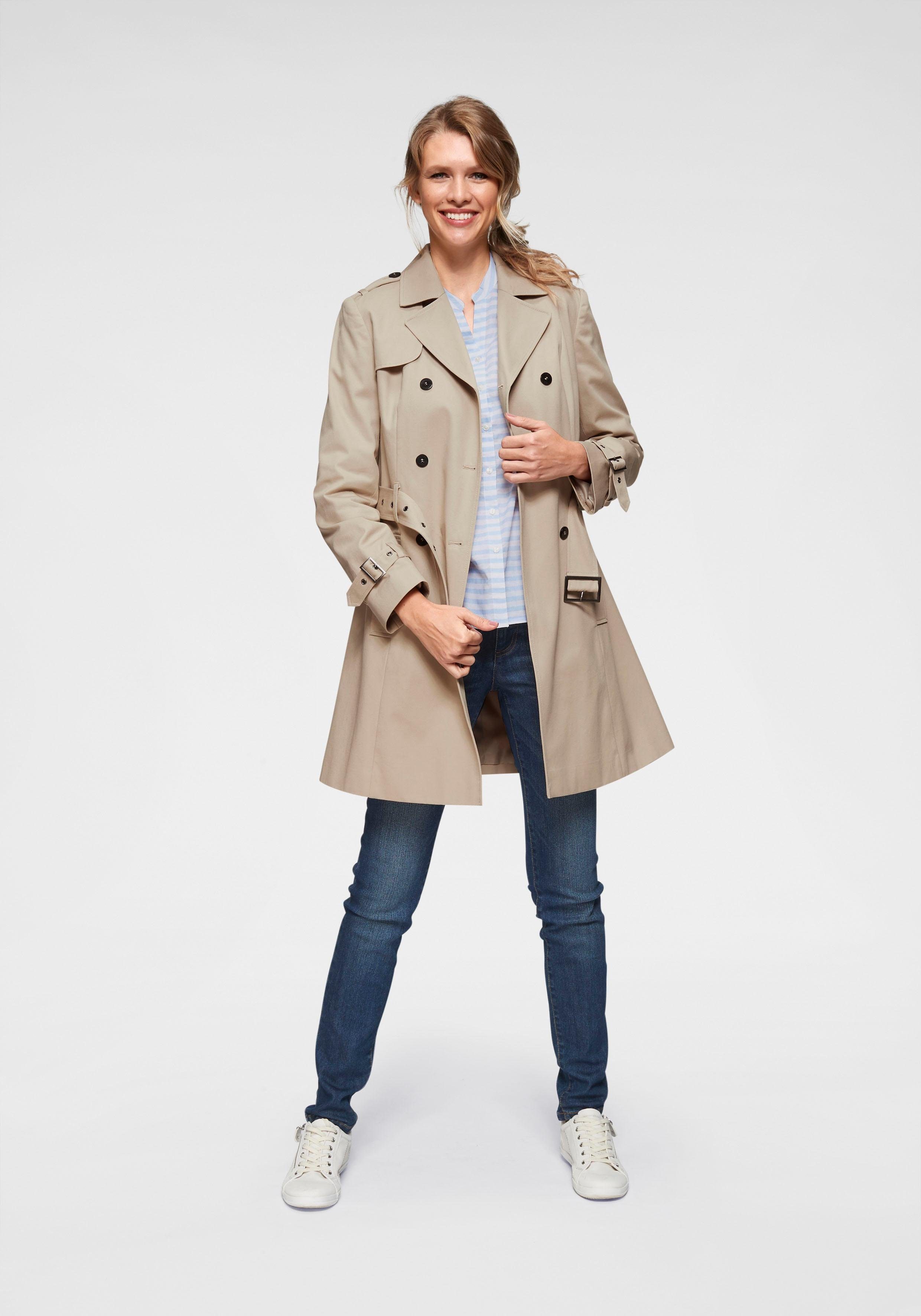 Aniston CASUAL Trenchcoat met riem voor het aanpassen van de wijdte