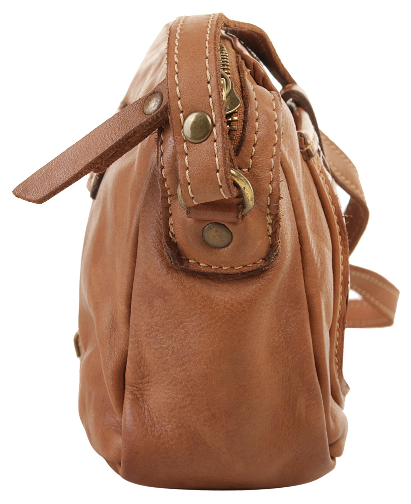 Cluty Schoudertas echt leer, made in italy
