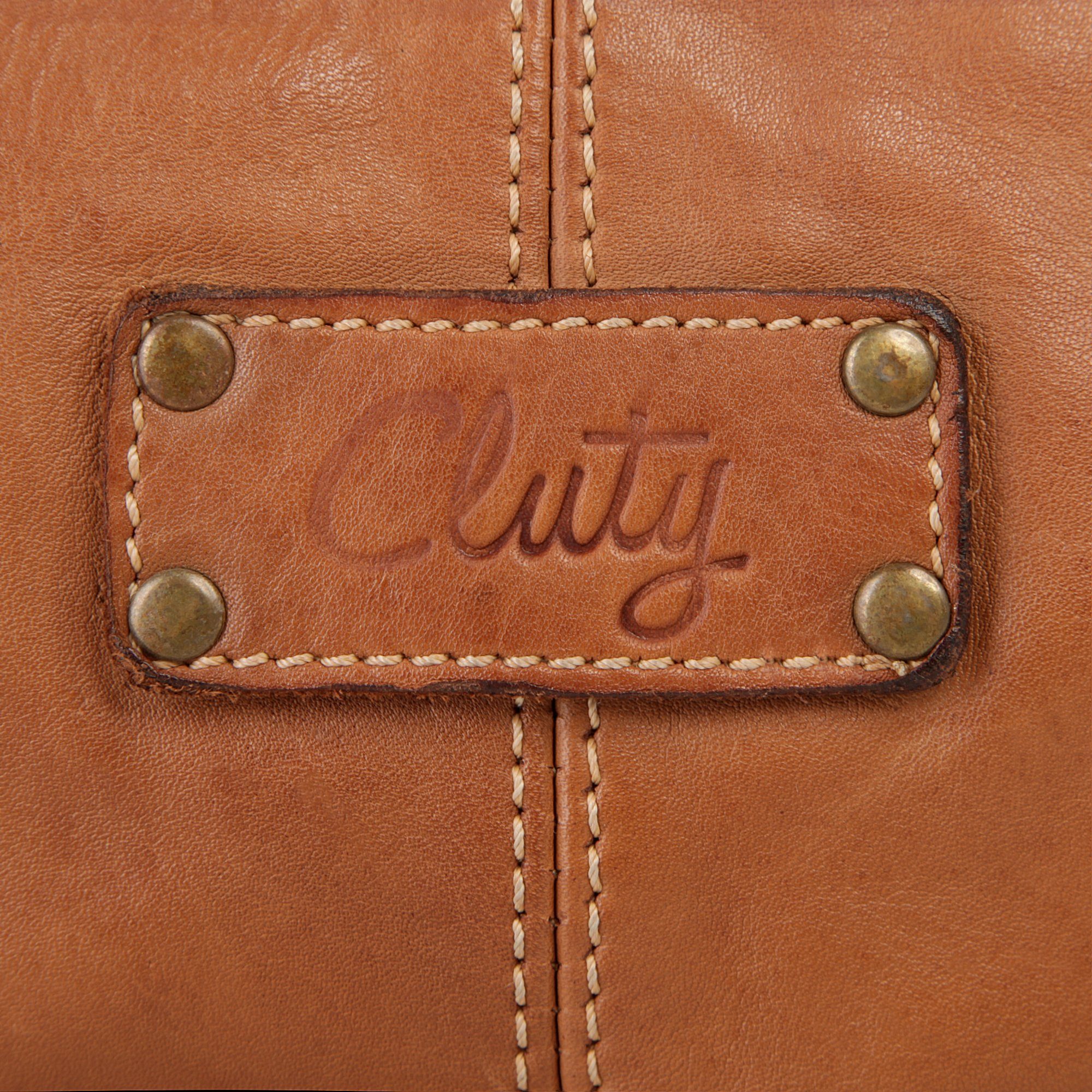 Cluty Schoudertas echt leer, made in italy