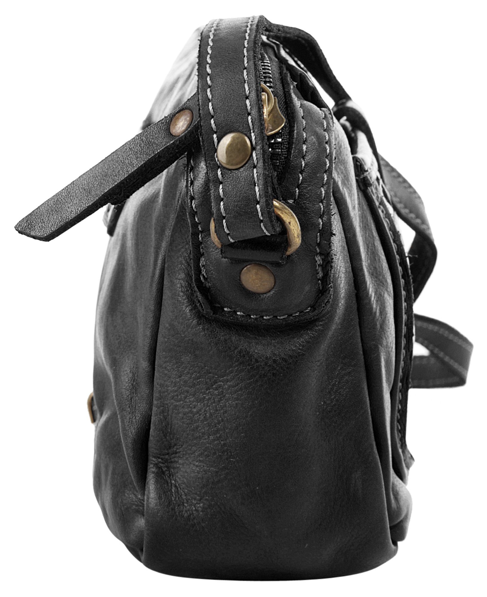 Cluty Schoudertas echt leer, made in italy