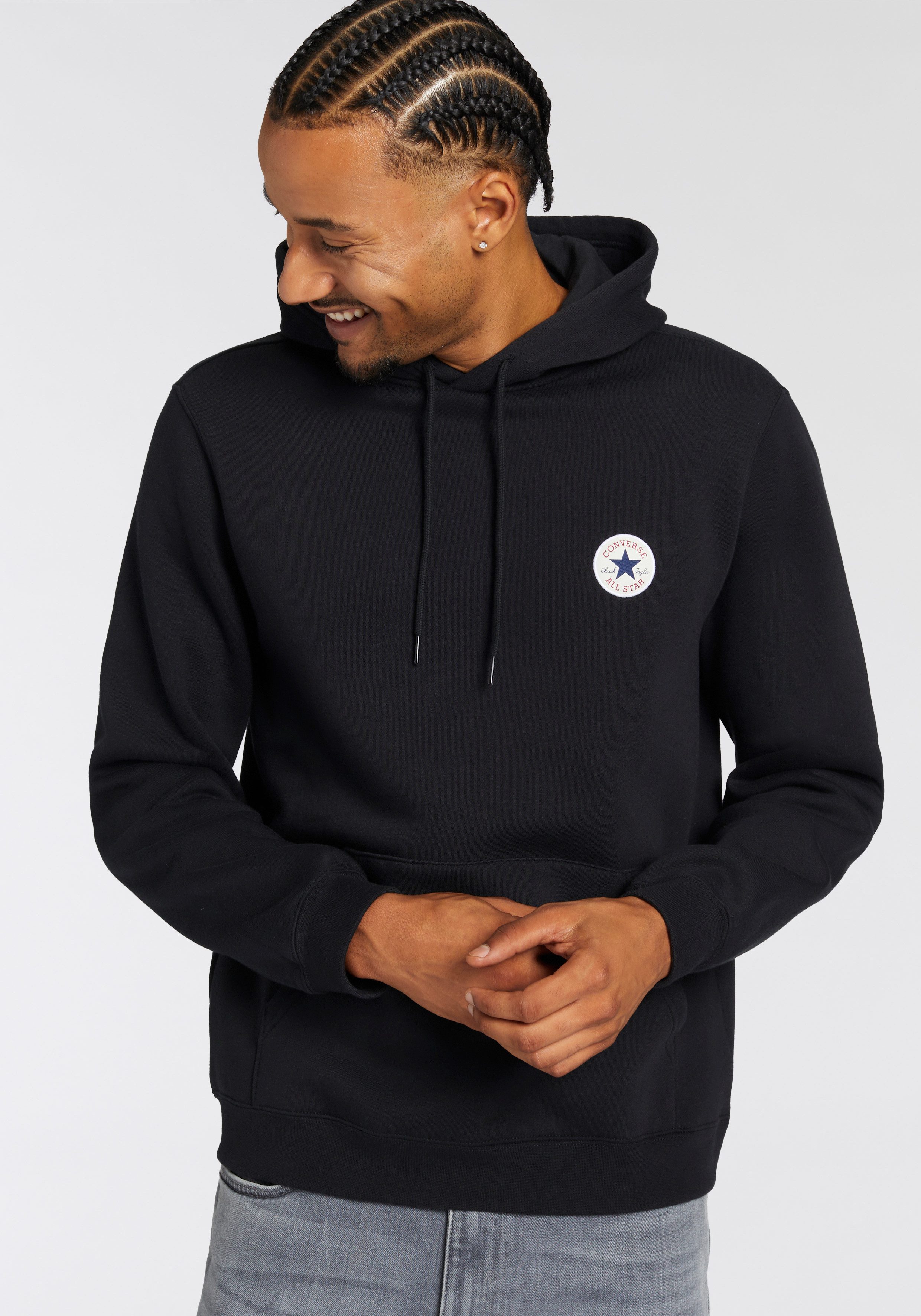 Converse Hoodie GO-TO CHUCK TAYLOR PATCH PULLOVER HOODIE (1-delig)