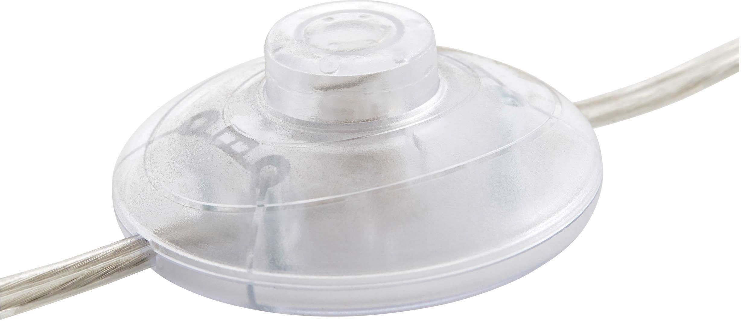 Brilliant Leuchten Booglamp Clarie 1,8m hoogte, e27 max. 60w, stoffen kap, metaal/textiel