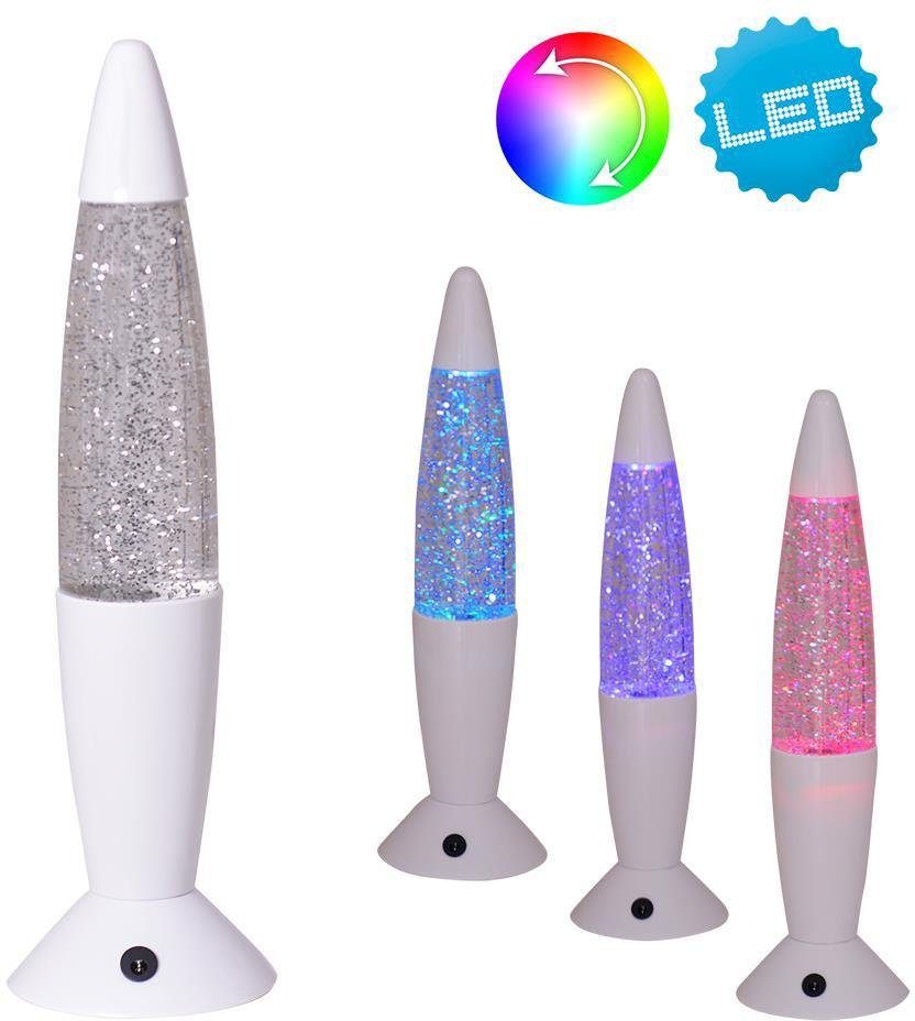 näve Led-tafellamp Glitter Materiaal: metaal, kunststof, kleur: multicolour, aan-uitschakelaar