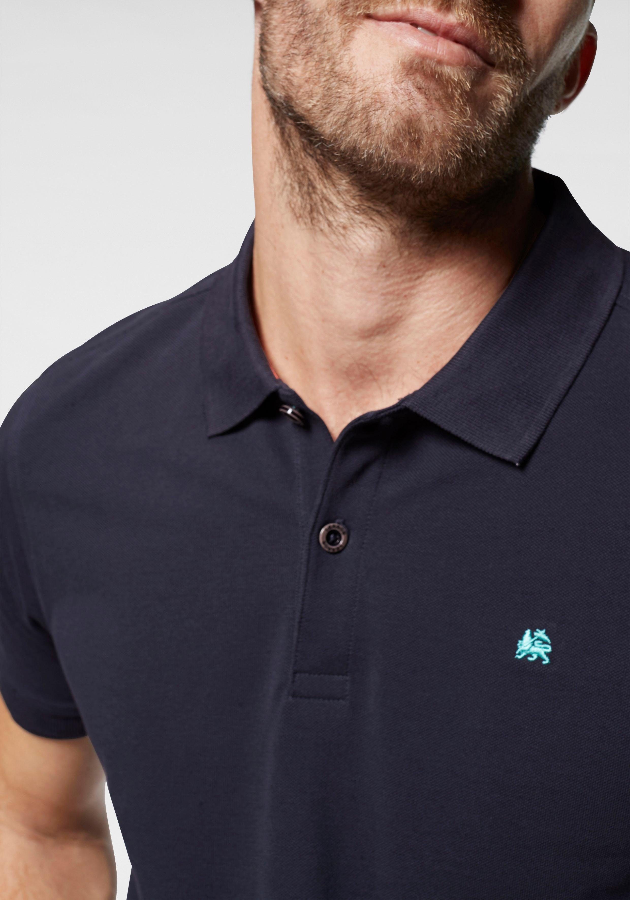 Lerros Poloshirt met stijlvol borduursel op borsthoogte