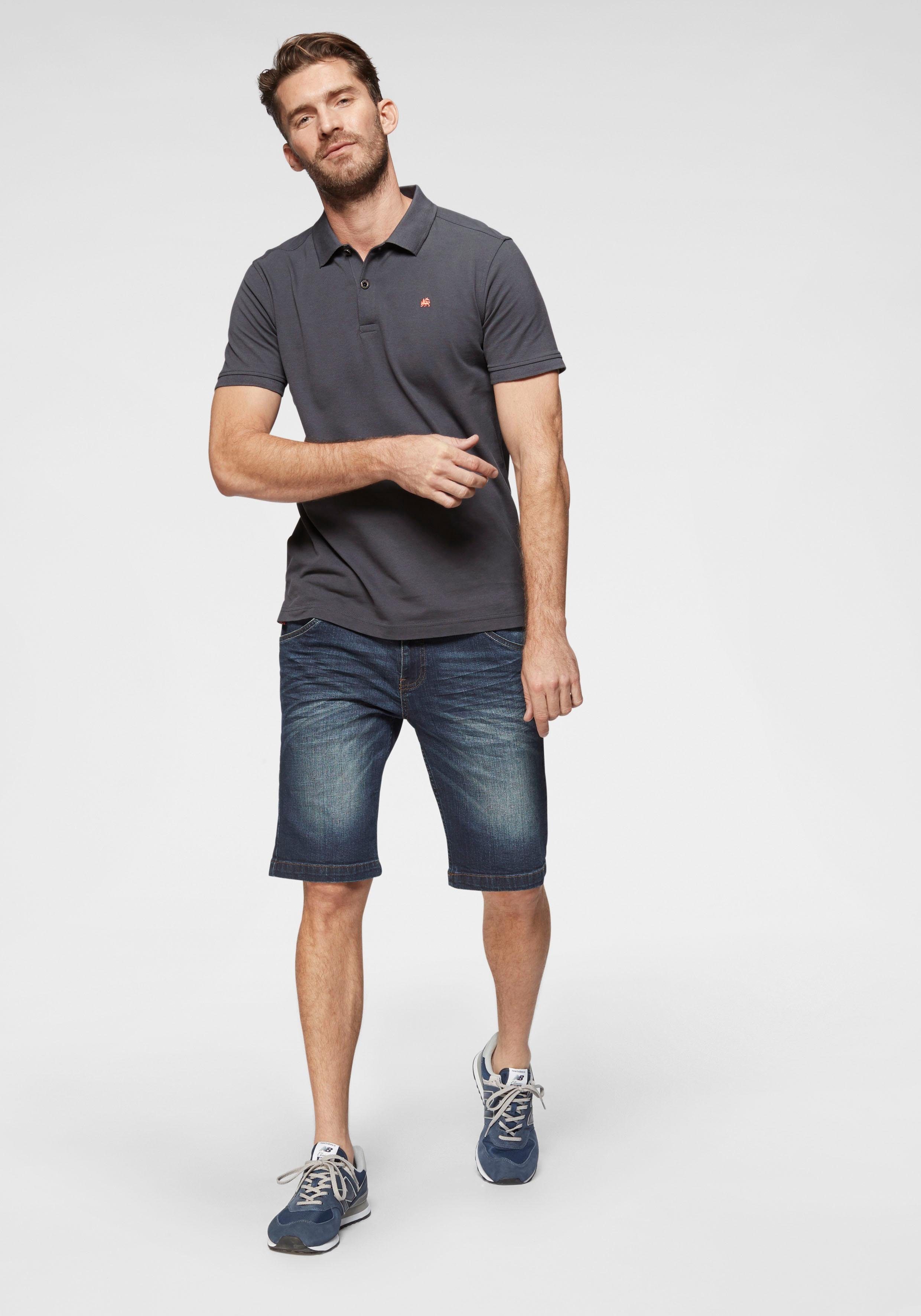 Lerros Poloshirt met stijlvol borduursel op borsthoogte