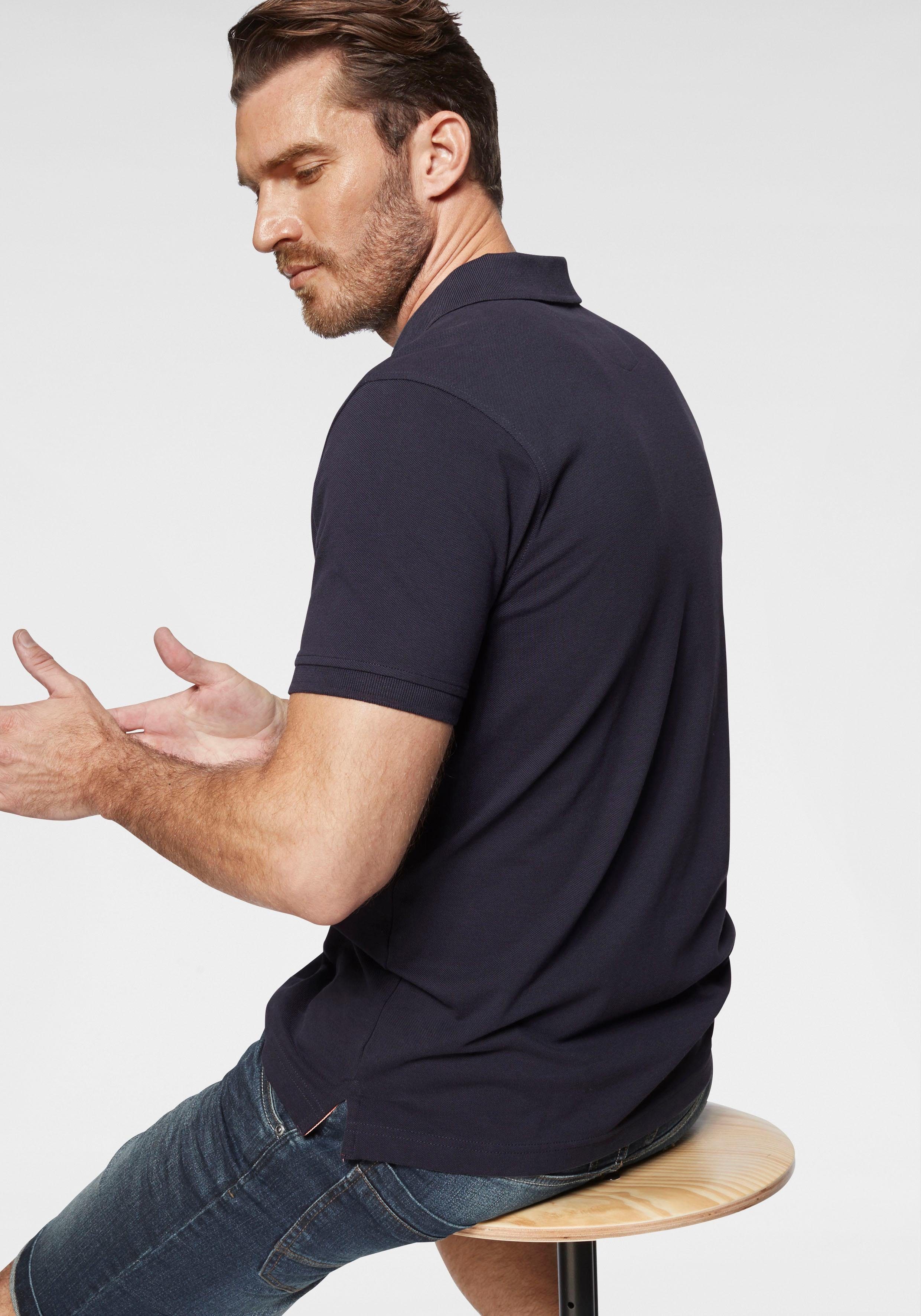 Lerros Poloshirt met stijlvol borduursel op borsthoogte