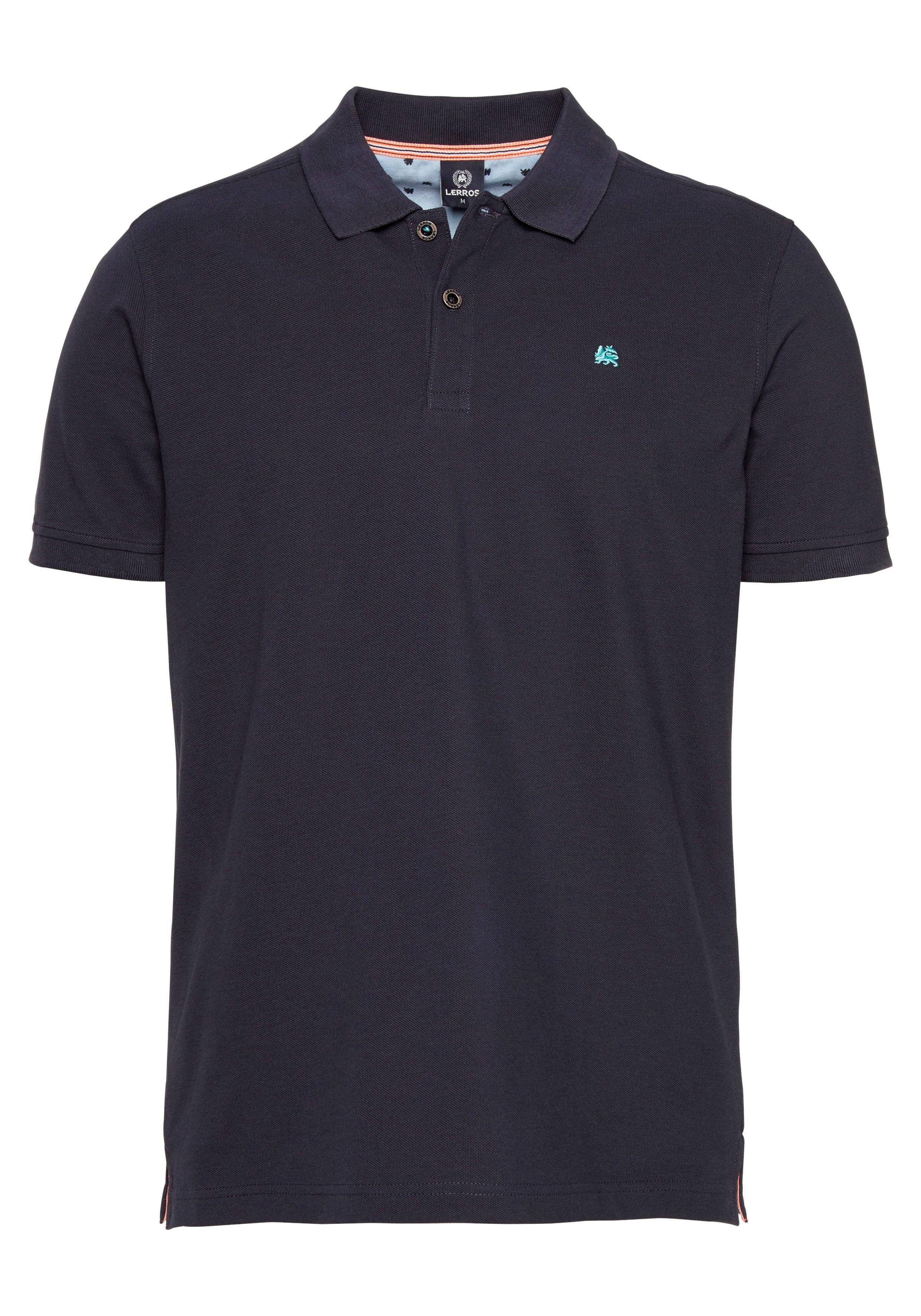 Lerros Poloshirt met stijlvol borduursel op borsthoogte