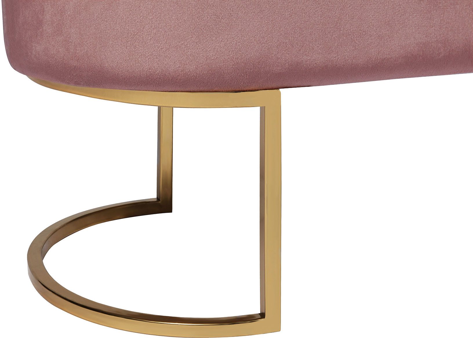 Kayoom Zitbank Pera 225, elegante uitstraling door goudkleurige frame, comfortabele bekleding (1 stuk)