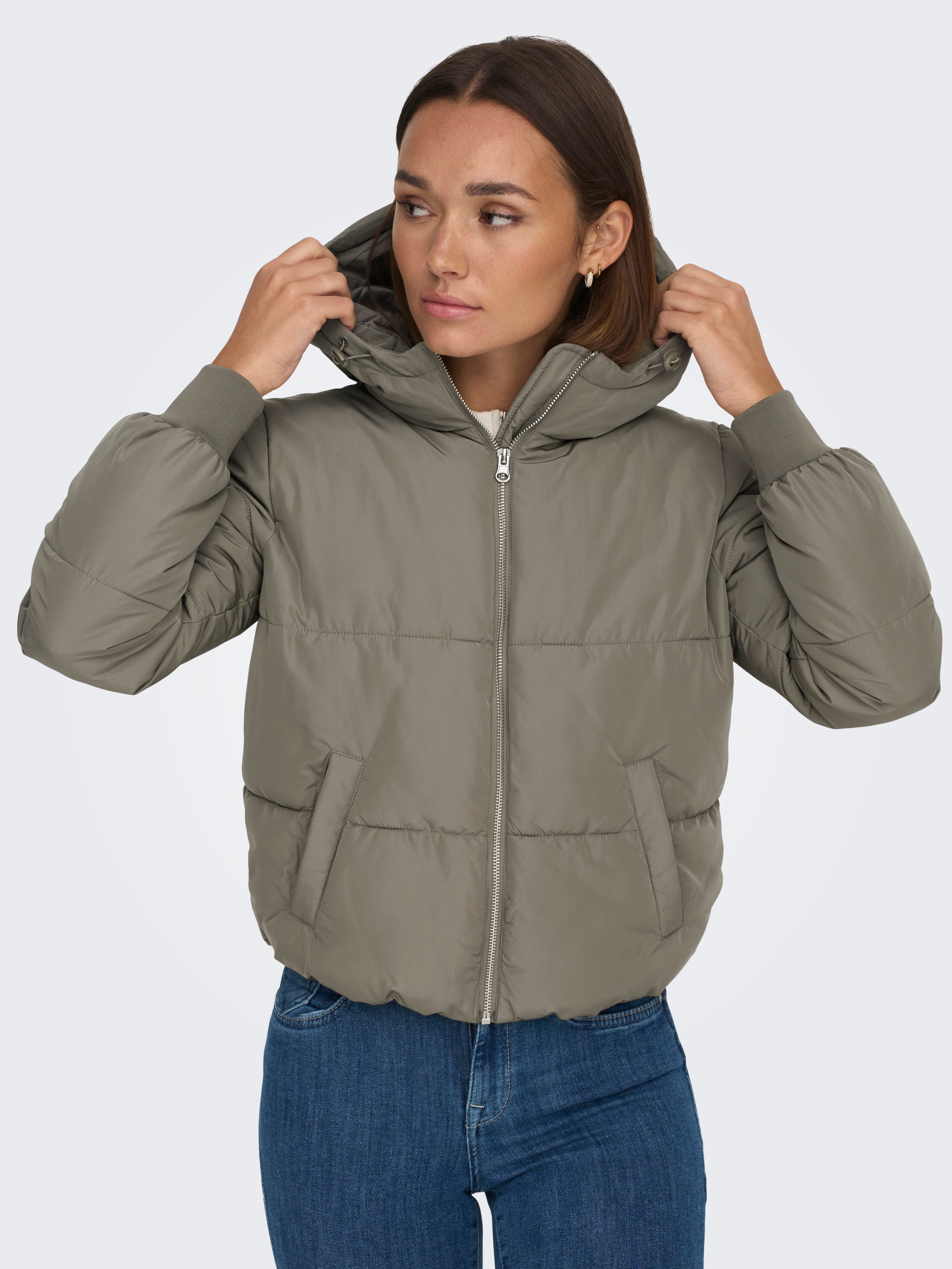 JDY Gewatteerde jas JDYNEWERICA LIFE SHORT HOOD JKT OTW NOOS