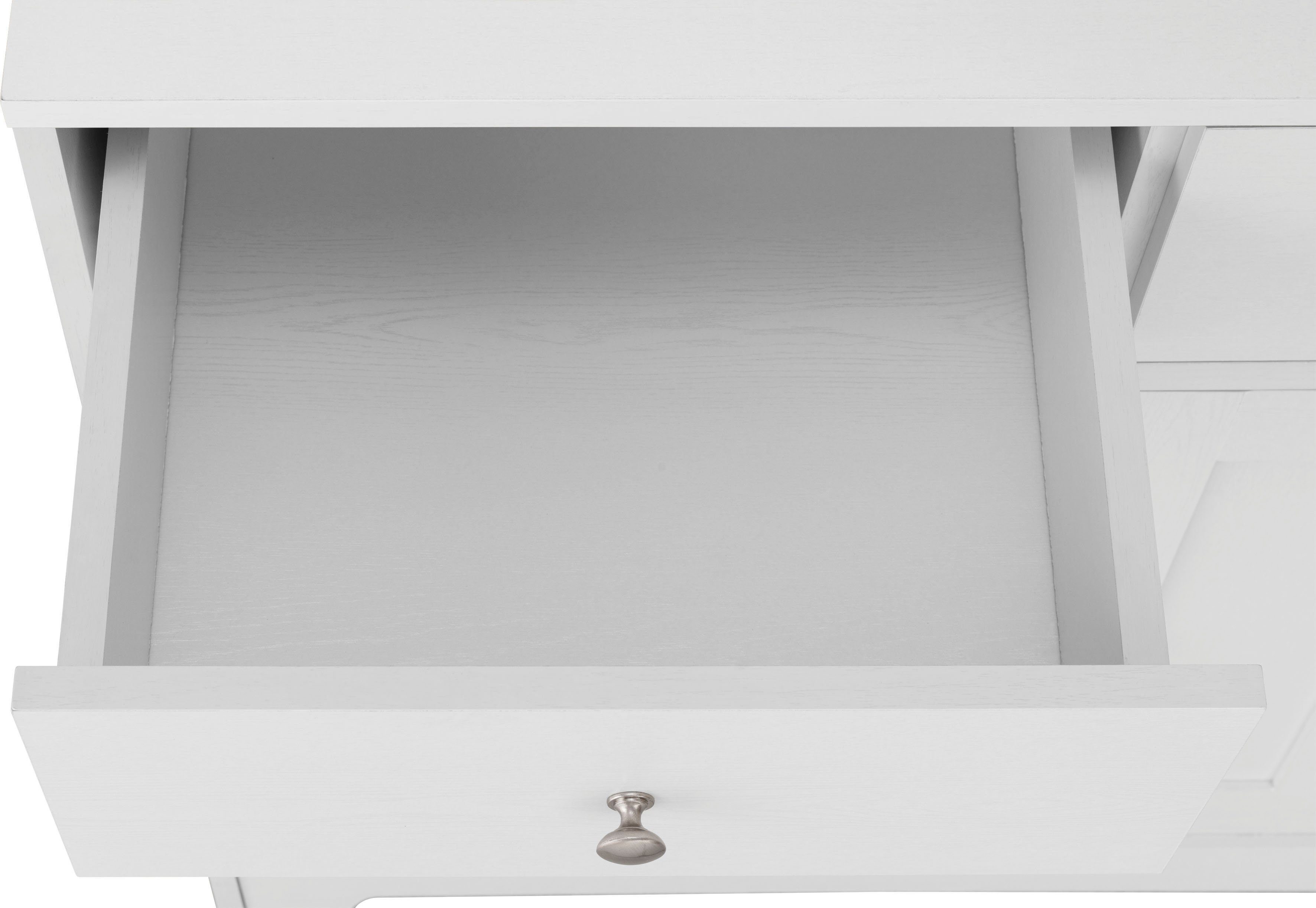 Home affaire Buffetkast Kate Breedte 128 cm, met glasdeuren en houten deuren, metalen grepen, hoogte 182 cm