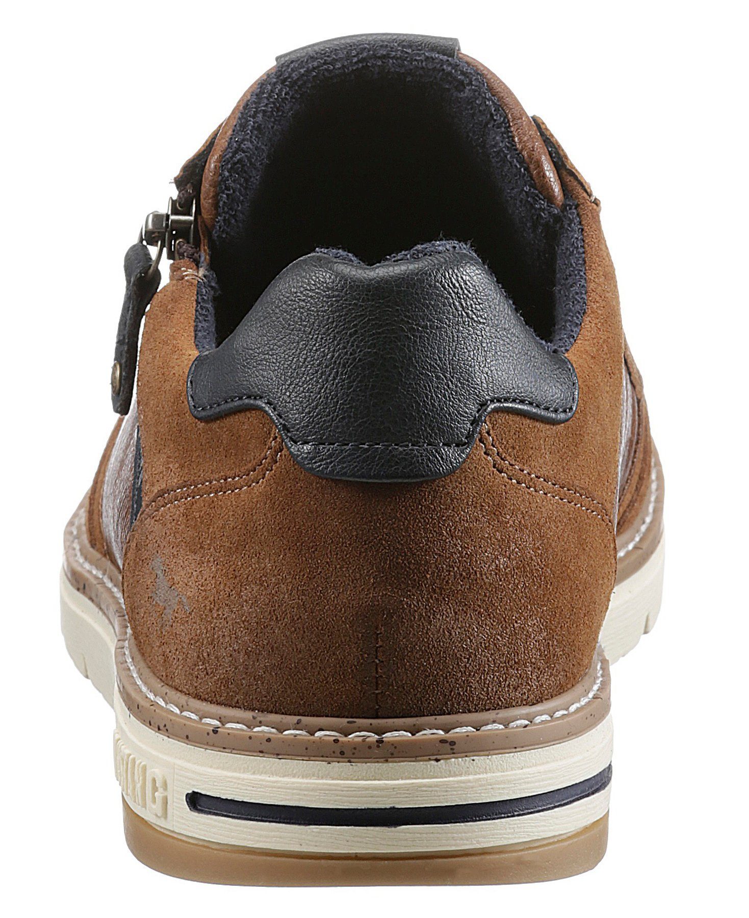 Mustang Shoes Veterschoenen met rits, vrijetijdsschoen, lage schoen, veterschoen