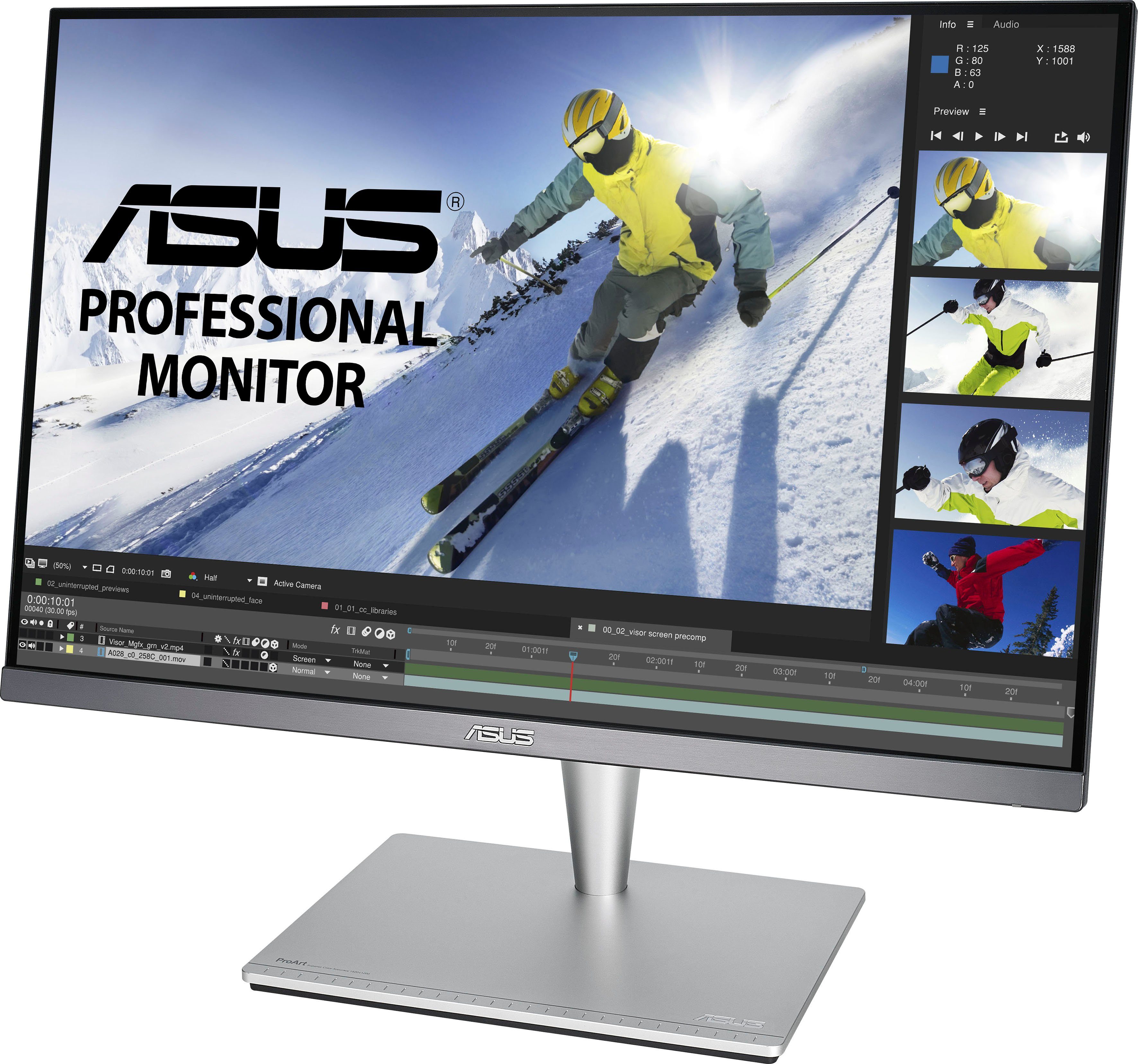 Asus Ledscherm PA24AC, 61 cm / 24", WUXGA
