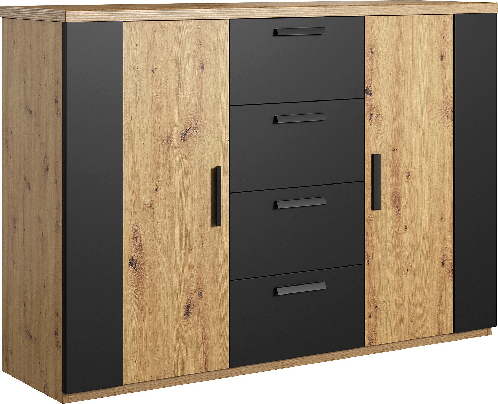 Helvetia Meble Dressoir Sigma 2-deurs en met 4 laden