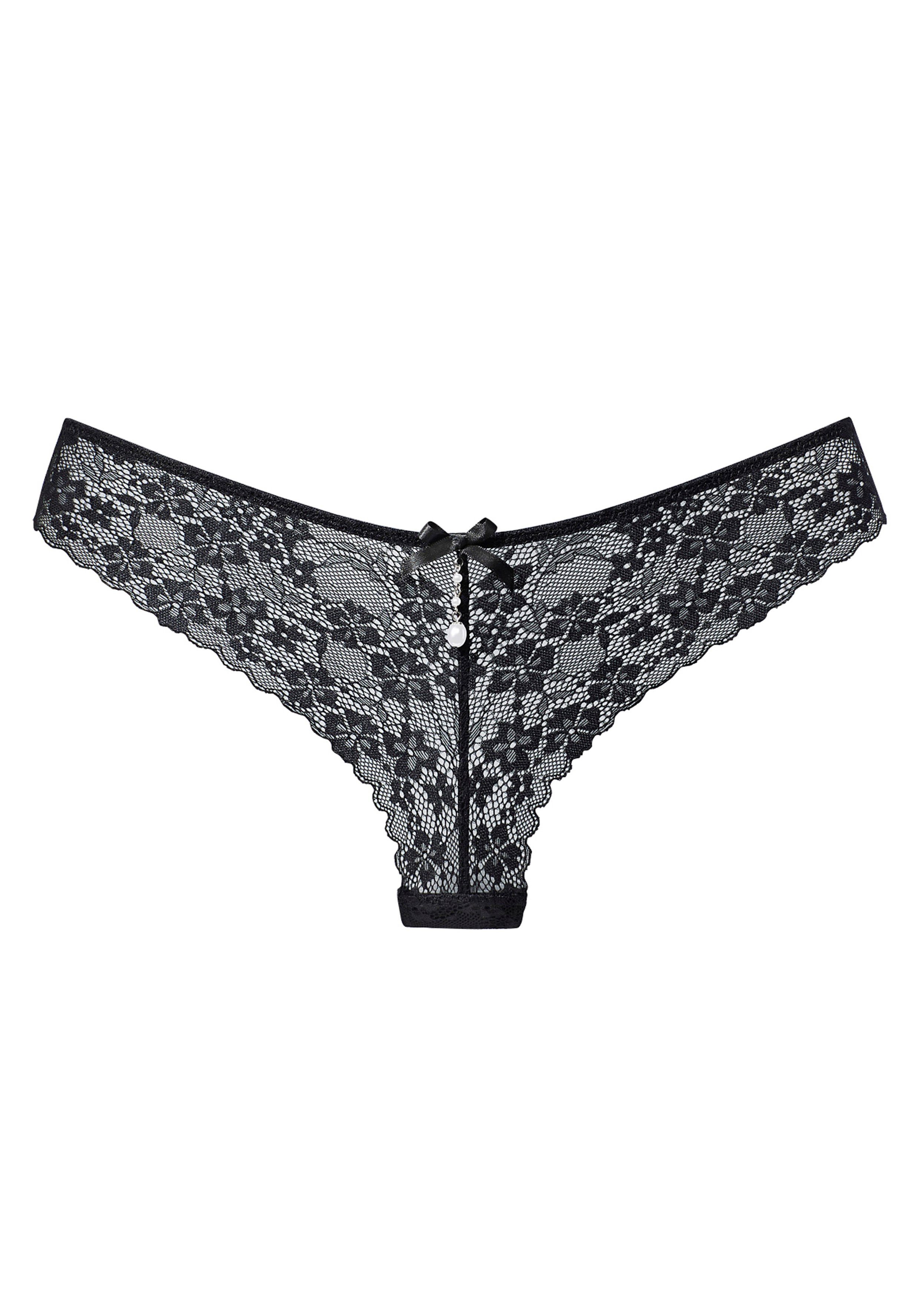 Lascana String rondom van gebloemde kant, dessous