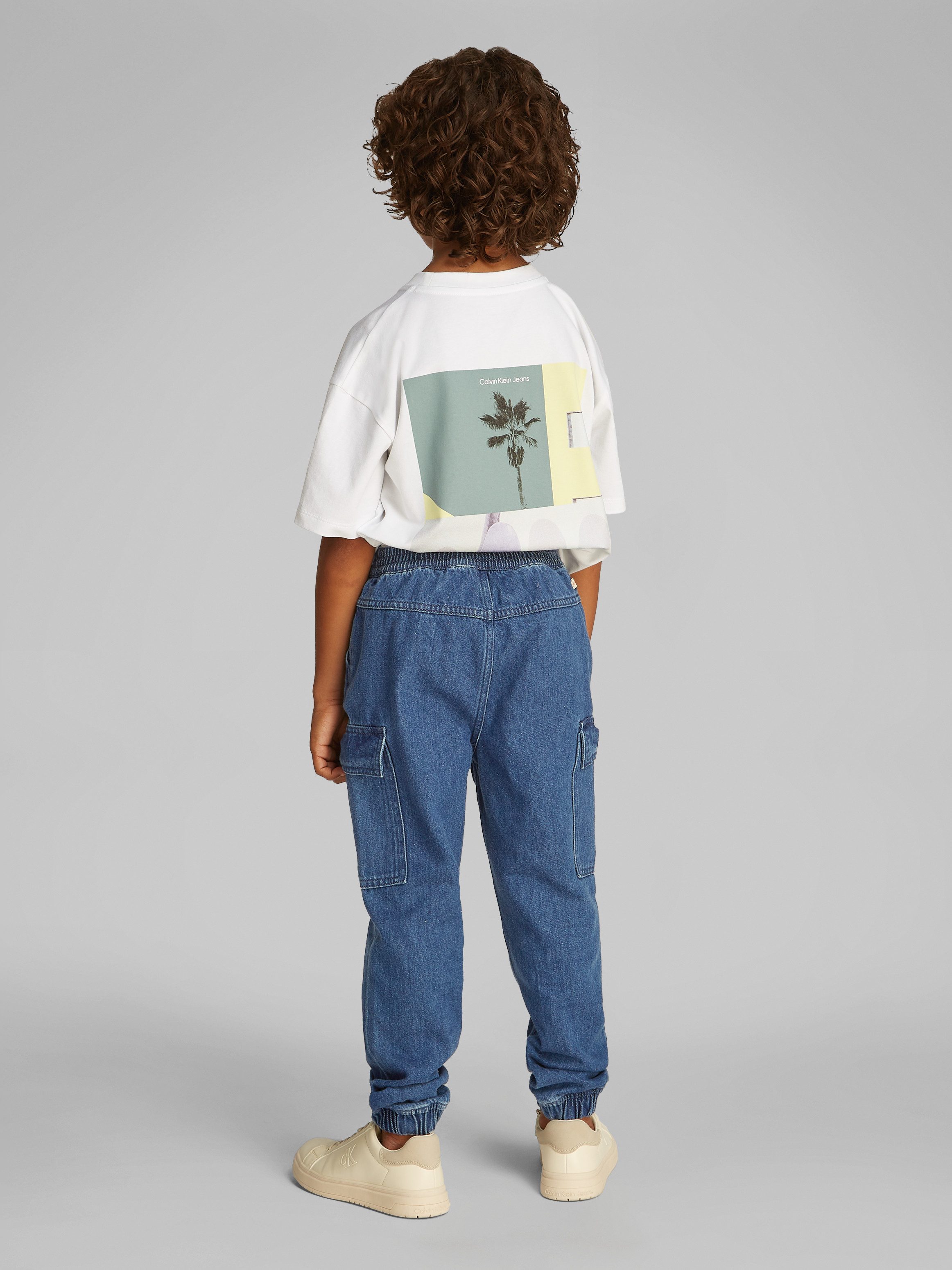 Calvin Klein Joggingbroek VIBRANT BLUE DENIM JOGGER