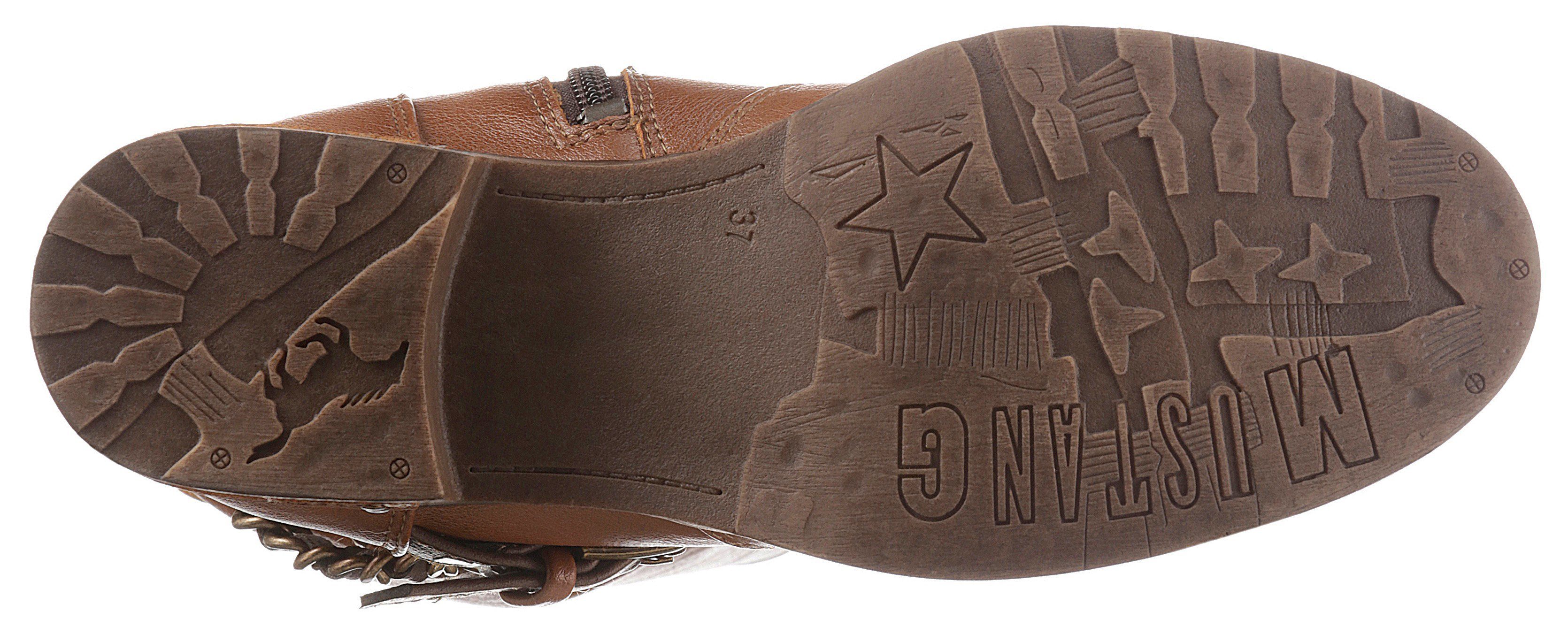 Mustang Shoes Laarzen met studsband en sierketting