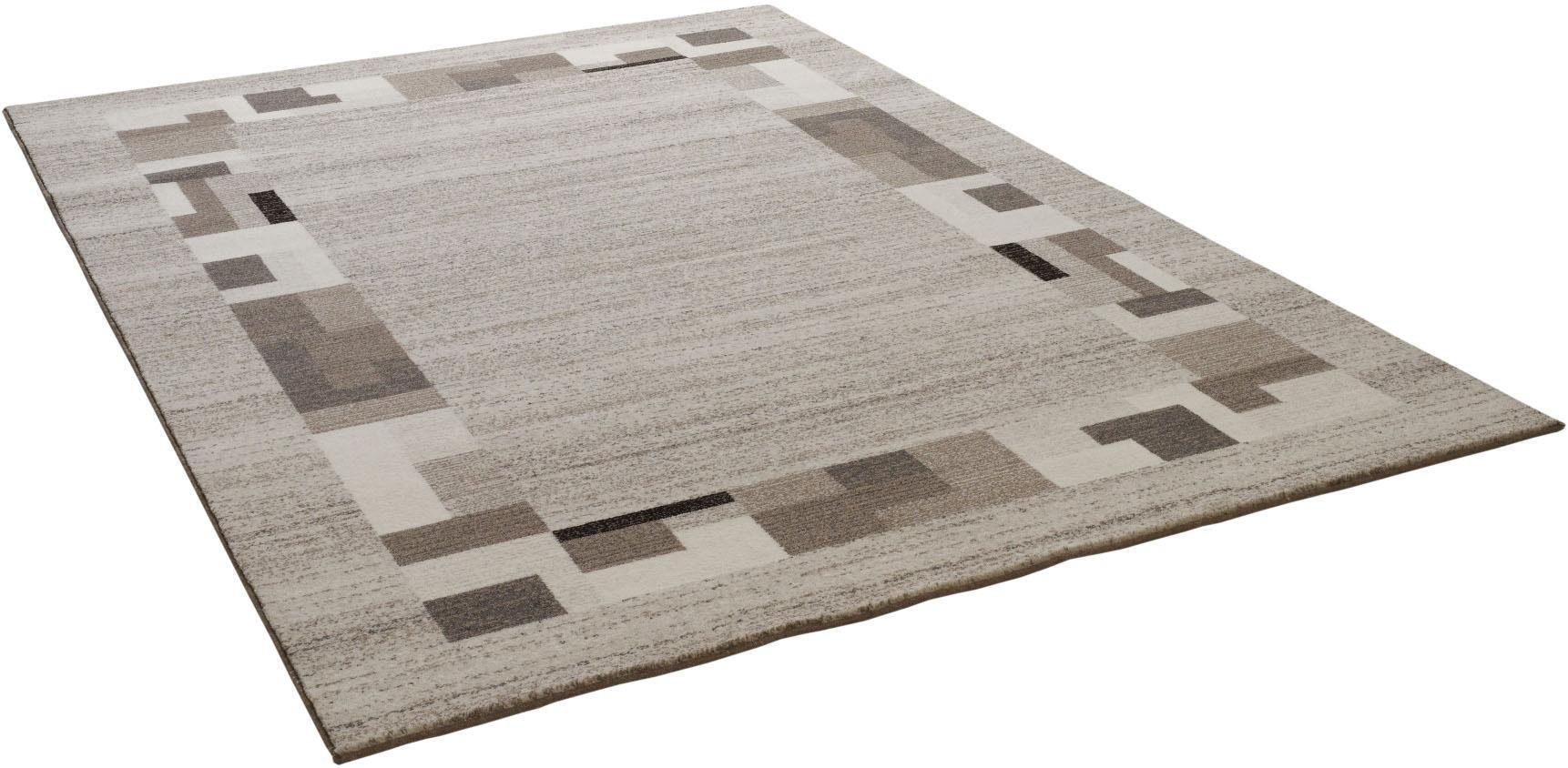OCI DIE TEPPICHMARKE Wollen kleed Natura Mika zuivere wol, woonkamer wollen vloerkleden maat 65 cm x 130 cm x 9 mm beige