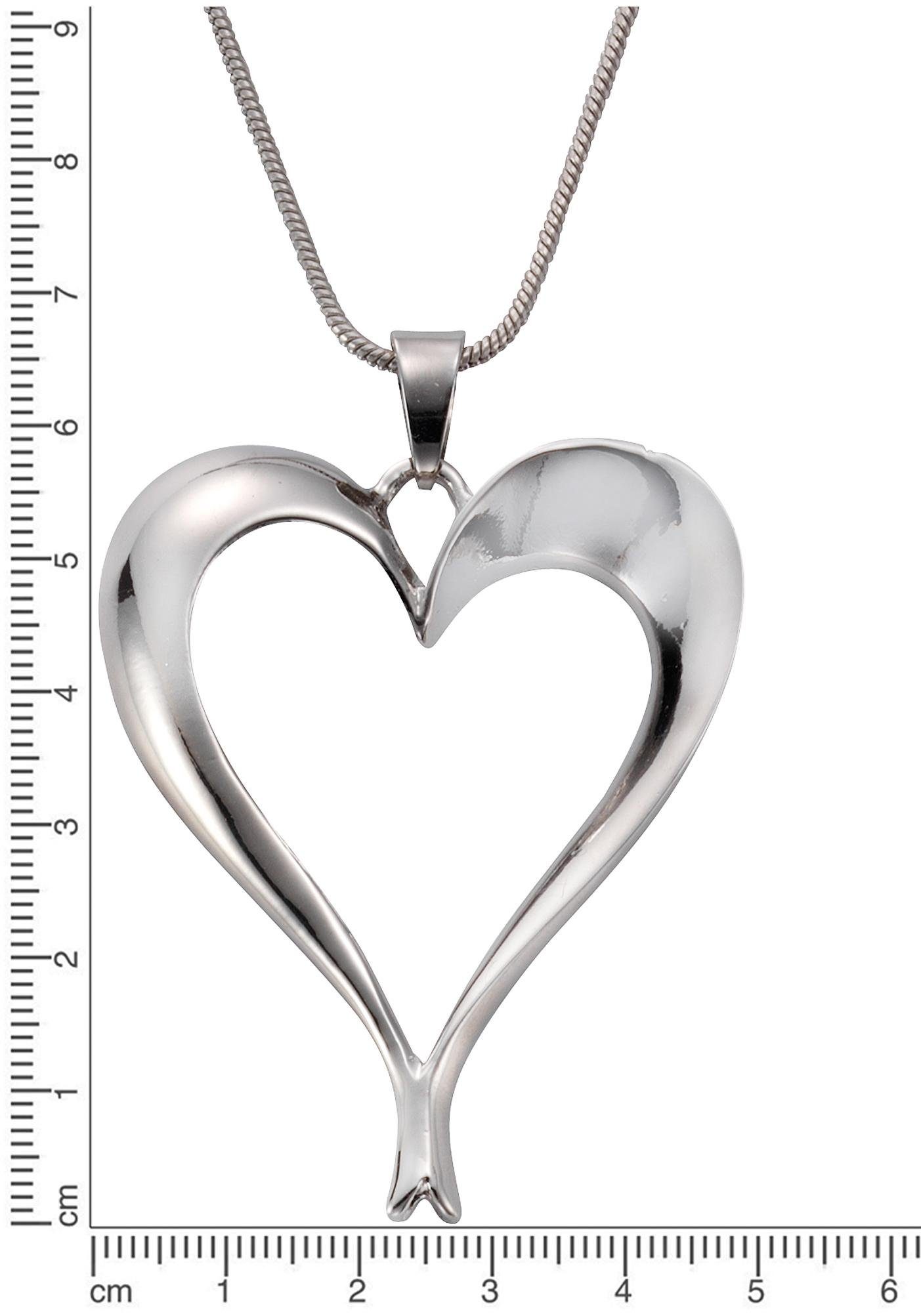 Firetti Lange ketting Hart met zirkoon (synthetisch)