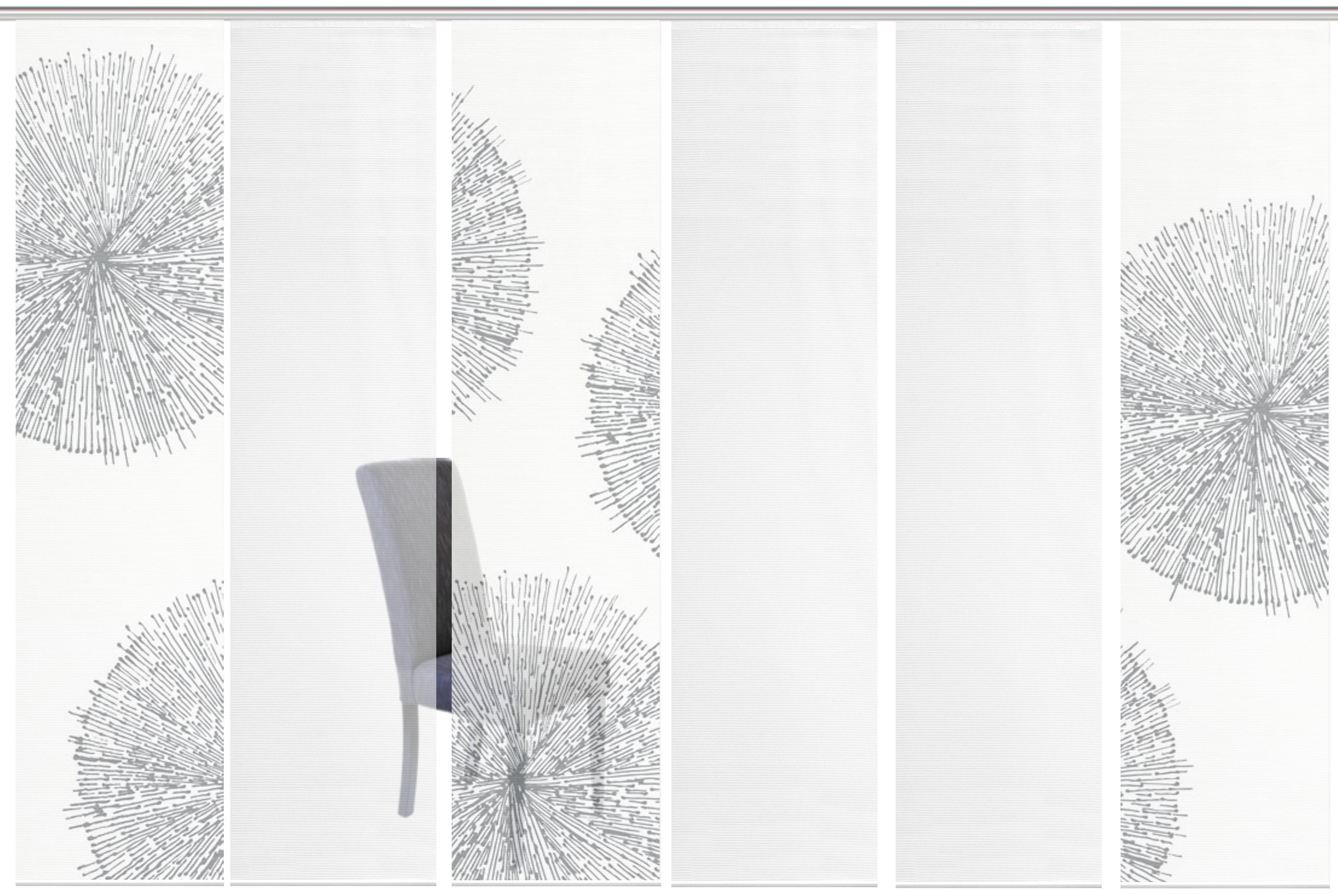 Vision S Paneelgordijn SET VAN 6 CRESTON HxB: 260x60, schuifgordijn set van 6 digitale prints (6 stuks)