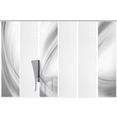 vision s paneelgordijn set van 6 uno hxb: 260x60, schuifgordijn set van 6 digitale prints (6 stuks) grijs