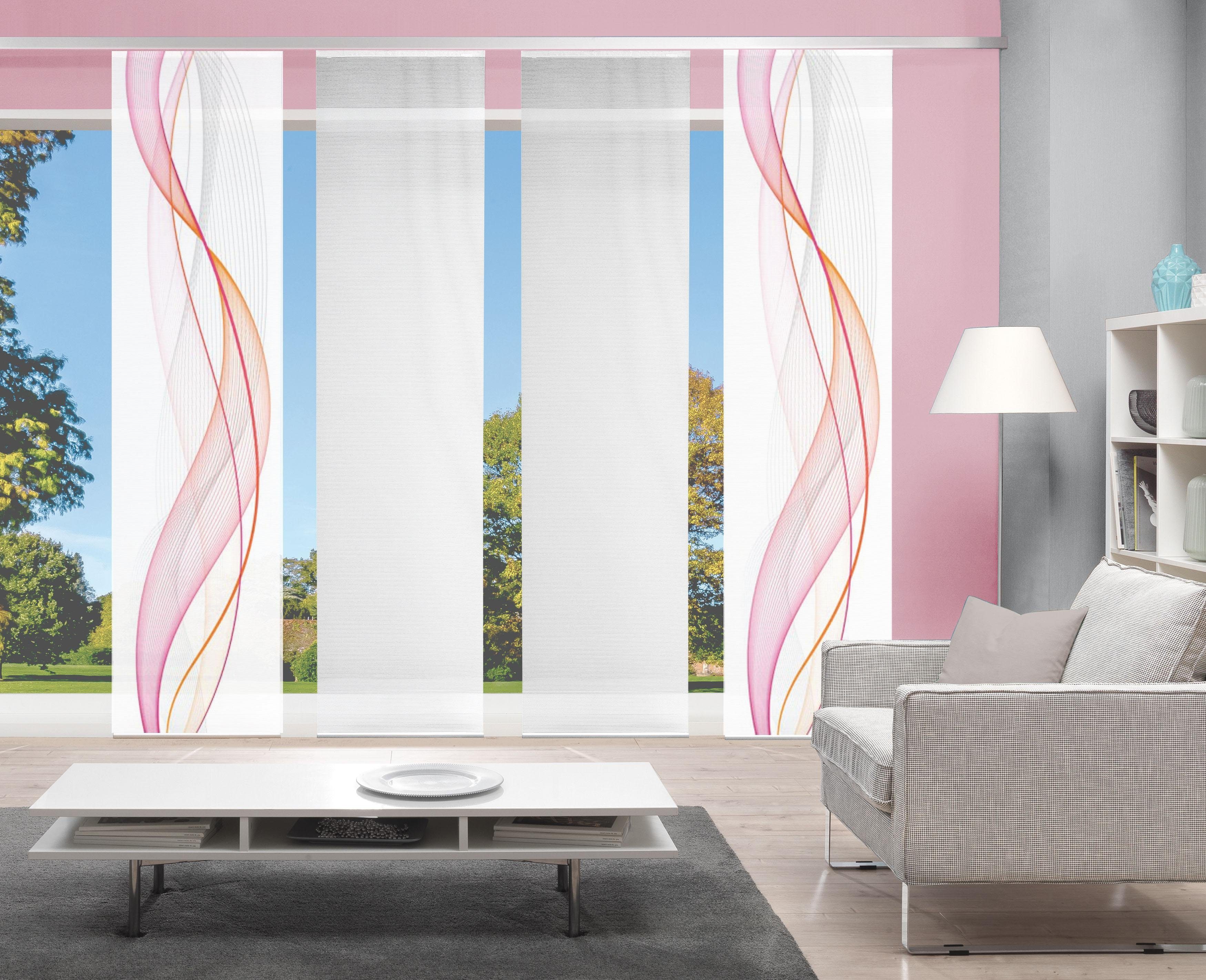 Vision S Paneelgordijn SET VAN 4 HEIGHTS HxB: 260x60, paneelgordijn set van 4 digitaal printen (4 stuks)