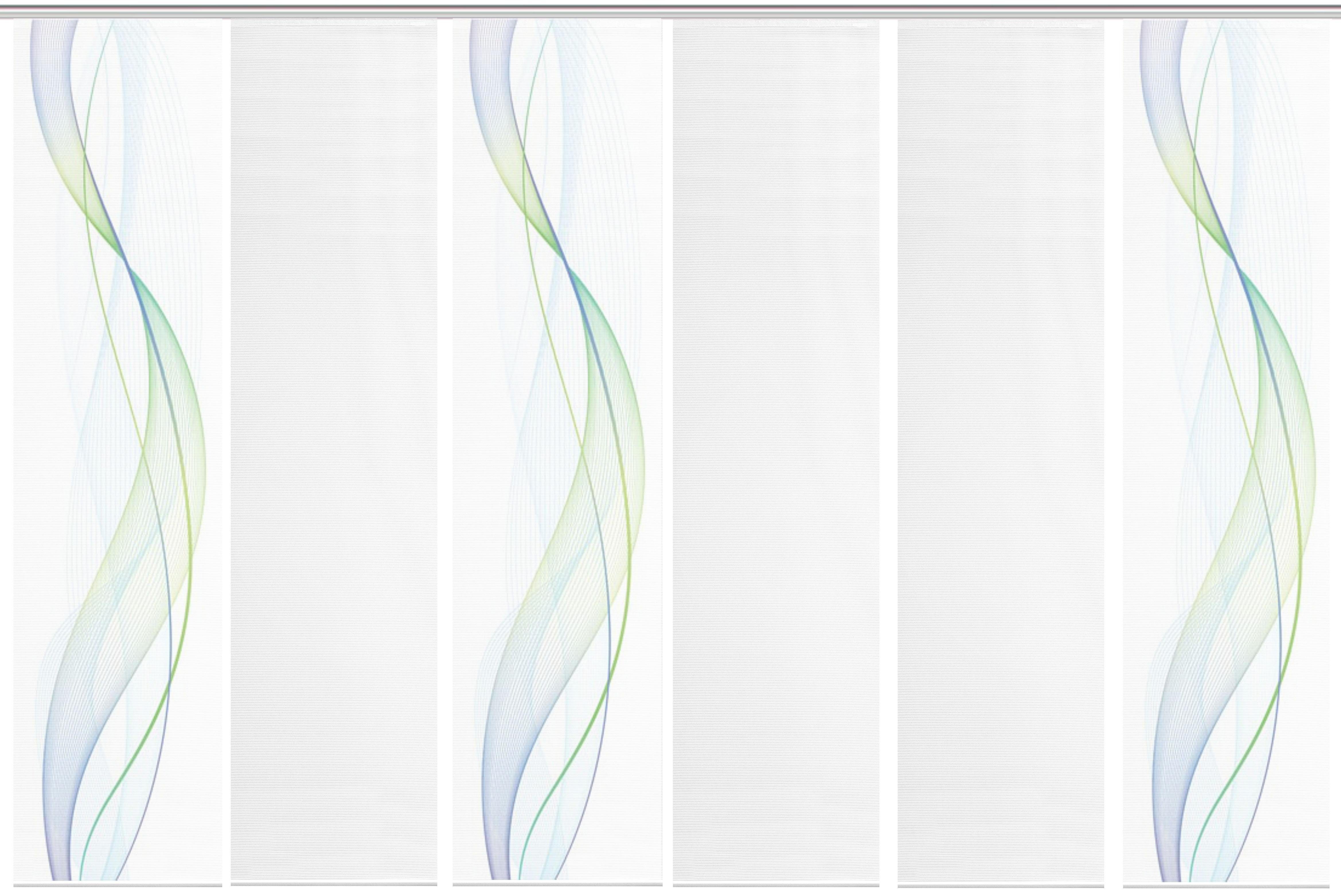 Vision S Paneelgordijn SET VAN 6 HEIGHTS HxB: 260x60, paneelgordijn set van 6 digitale prints (6 stuks)