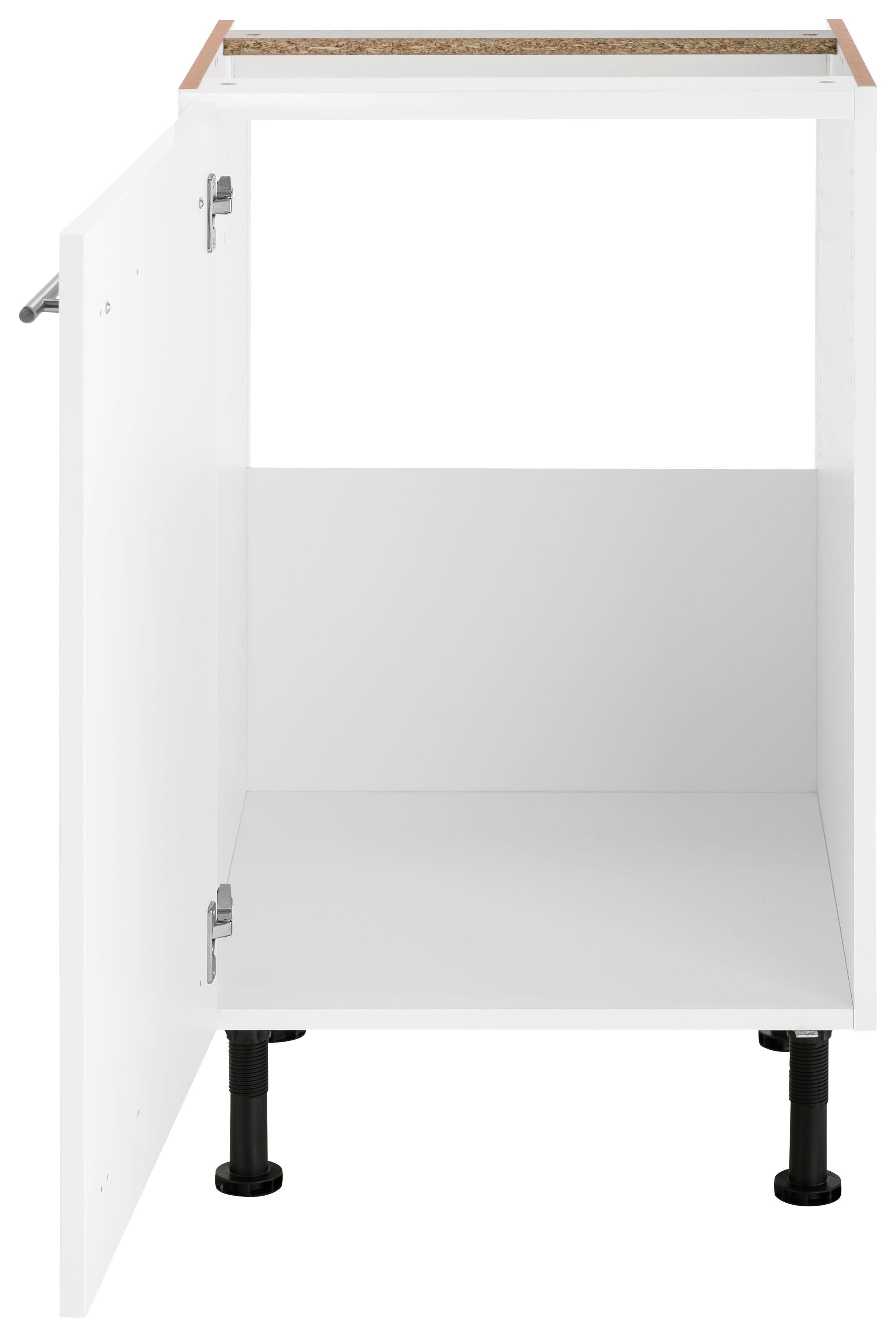 OPTIFIT Gootsteenkast Bern 50 cm breed, met 1 deur, met in hoogte verstelbare poten, met metalen greep