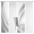 vision s paneelgordijn set van 4 uno hxb: 260x60, schuifgordijn set van 4 digitaal printen (4 stuks) grijs