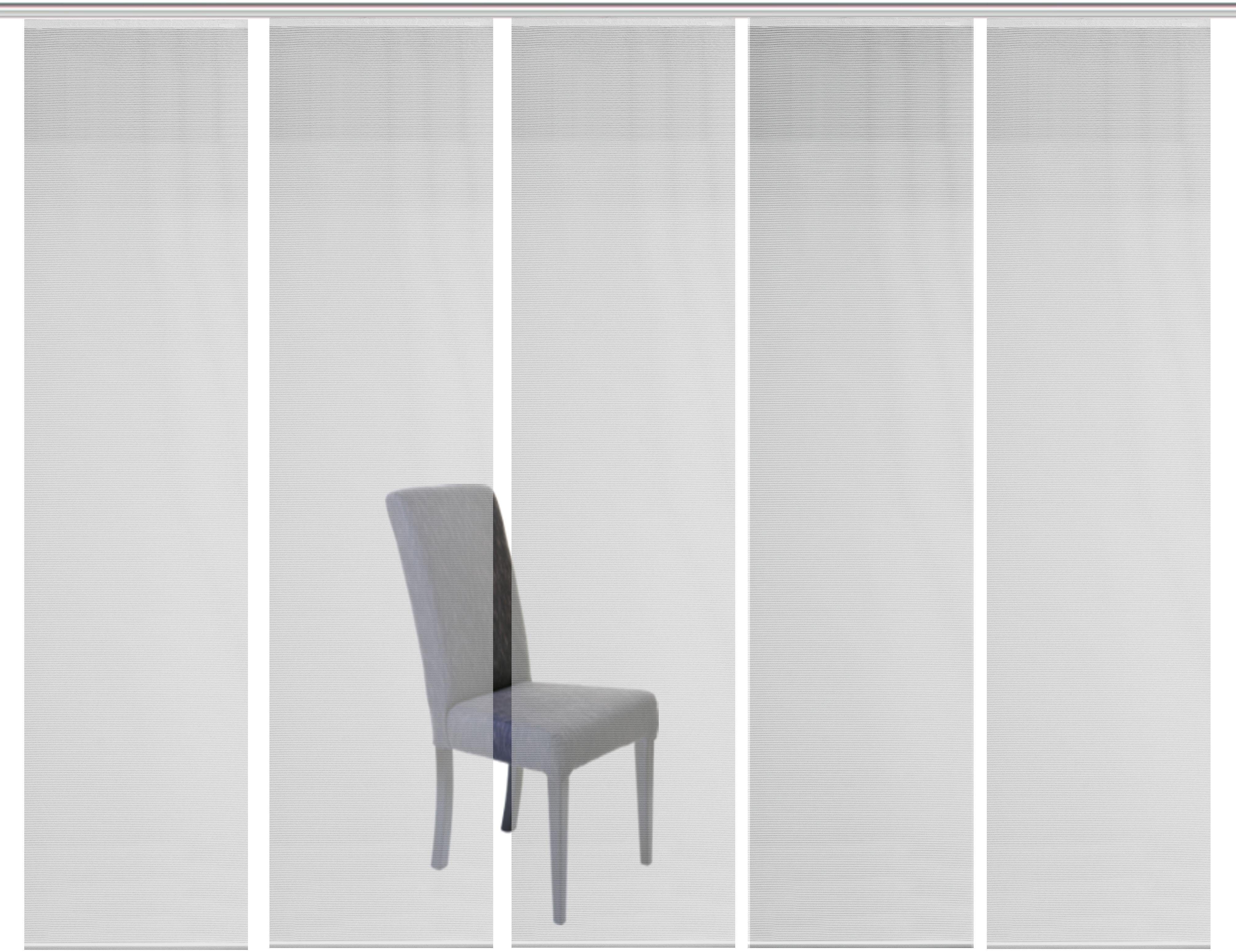 Vision S Paneelgordijn SET VAN 5 ROM HxB: 260x60, paneelgordijn set van 5 stuks uni (5 stuks)