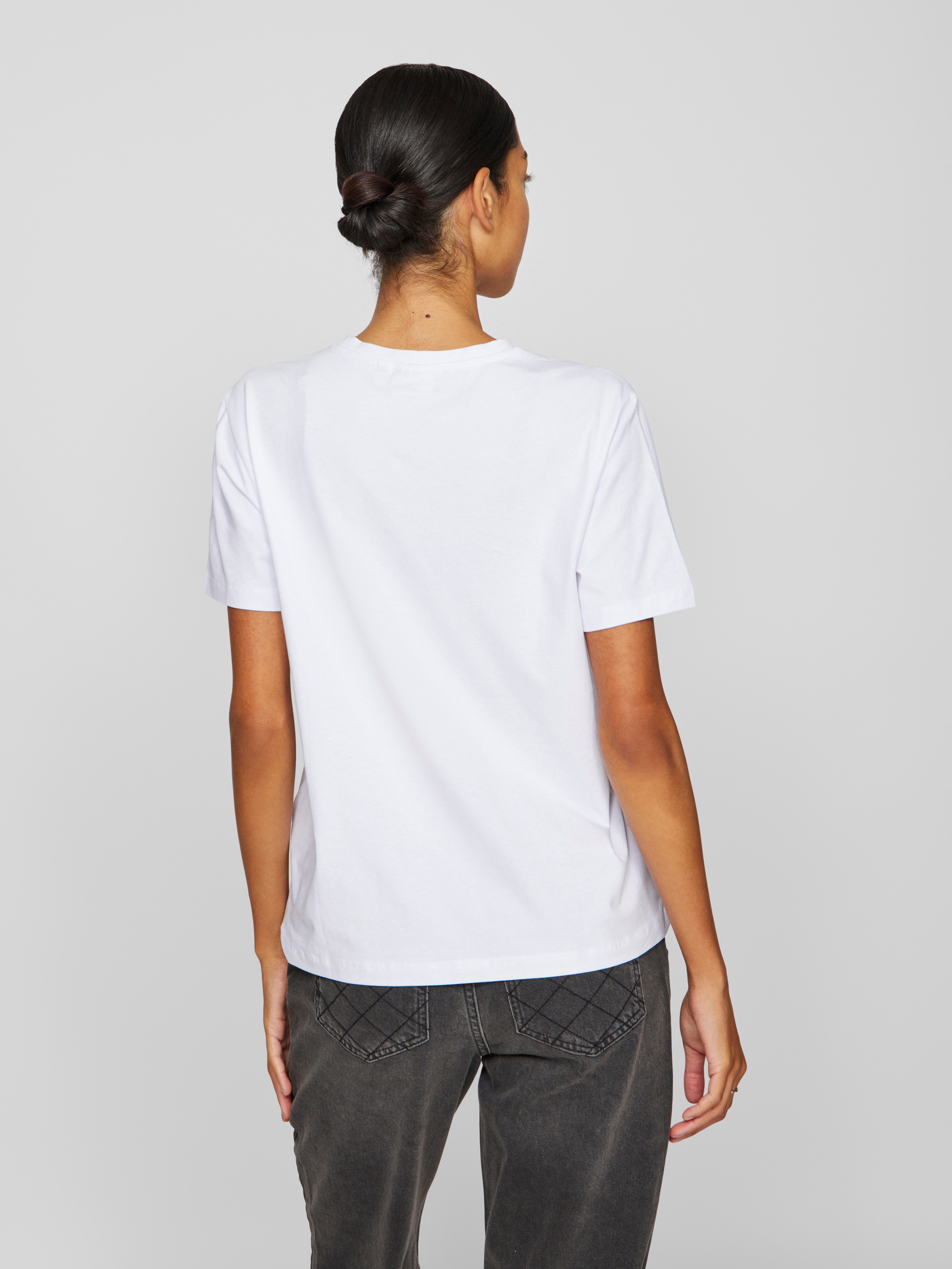 Vila Shirt met korte mouwen VINORA S/S T-SHIRT - NOOS