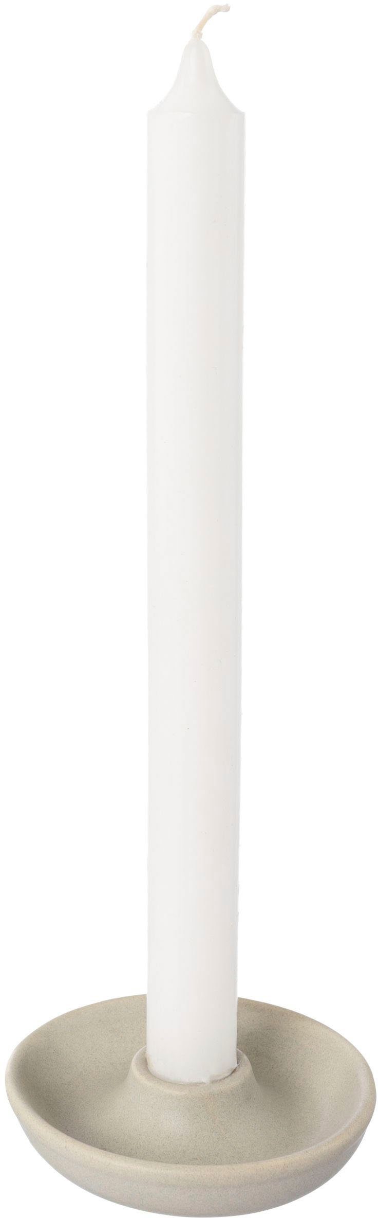 Creativ home Kandelaar Stompkaarsenhouder MALMÖ uit porselein, in scandinavische stijl (set, 4 stuks)