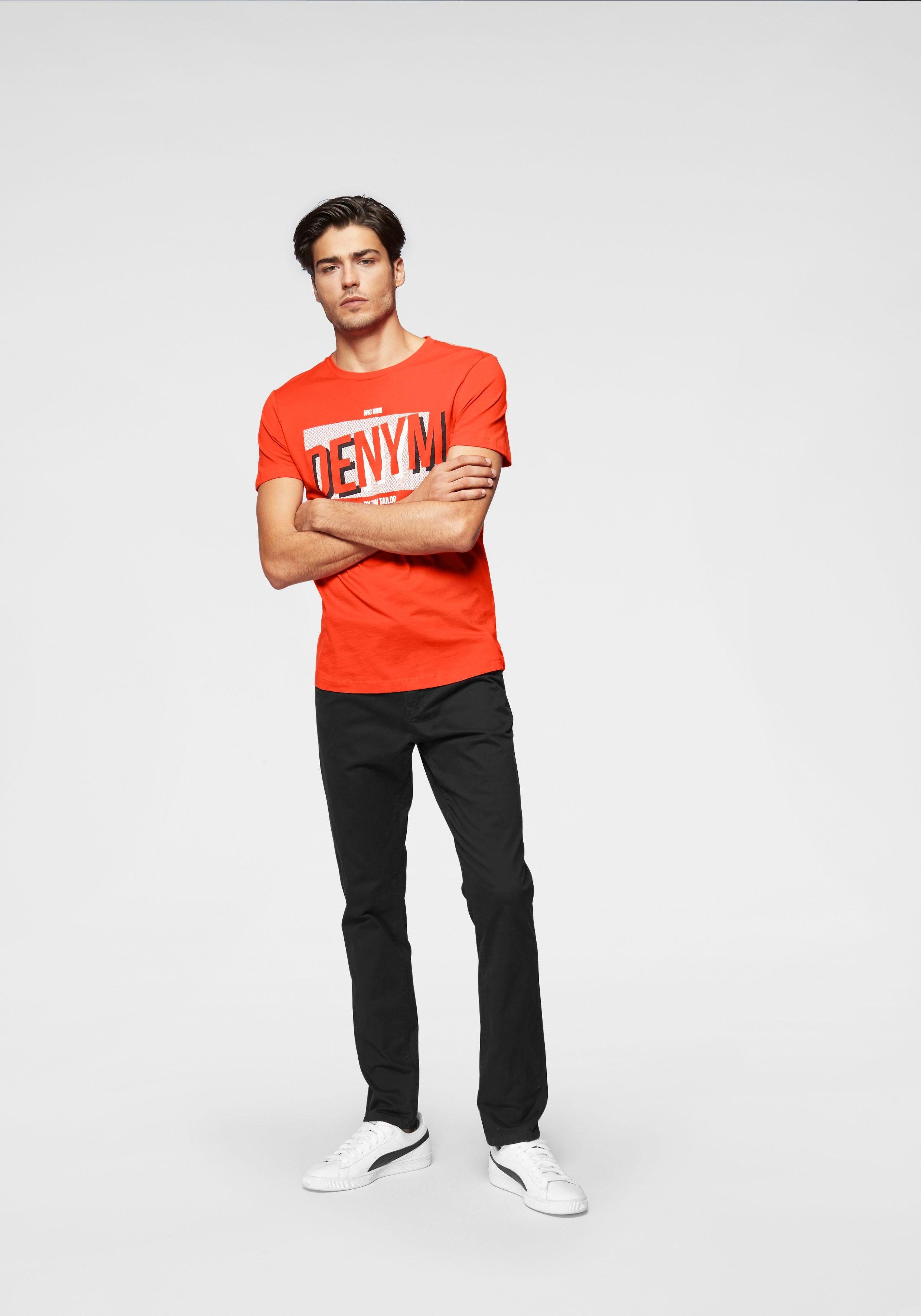 Tom Tailor Denim Chino licht voorgewassen (set, Met riem)