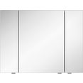marlin spiegelkast 3980 met dubbelzijdig spiegelende deuren, voorgemonteerd wit