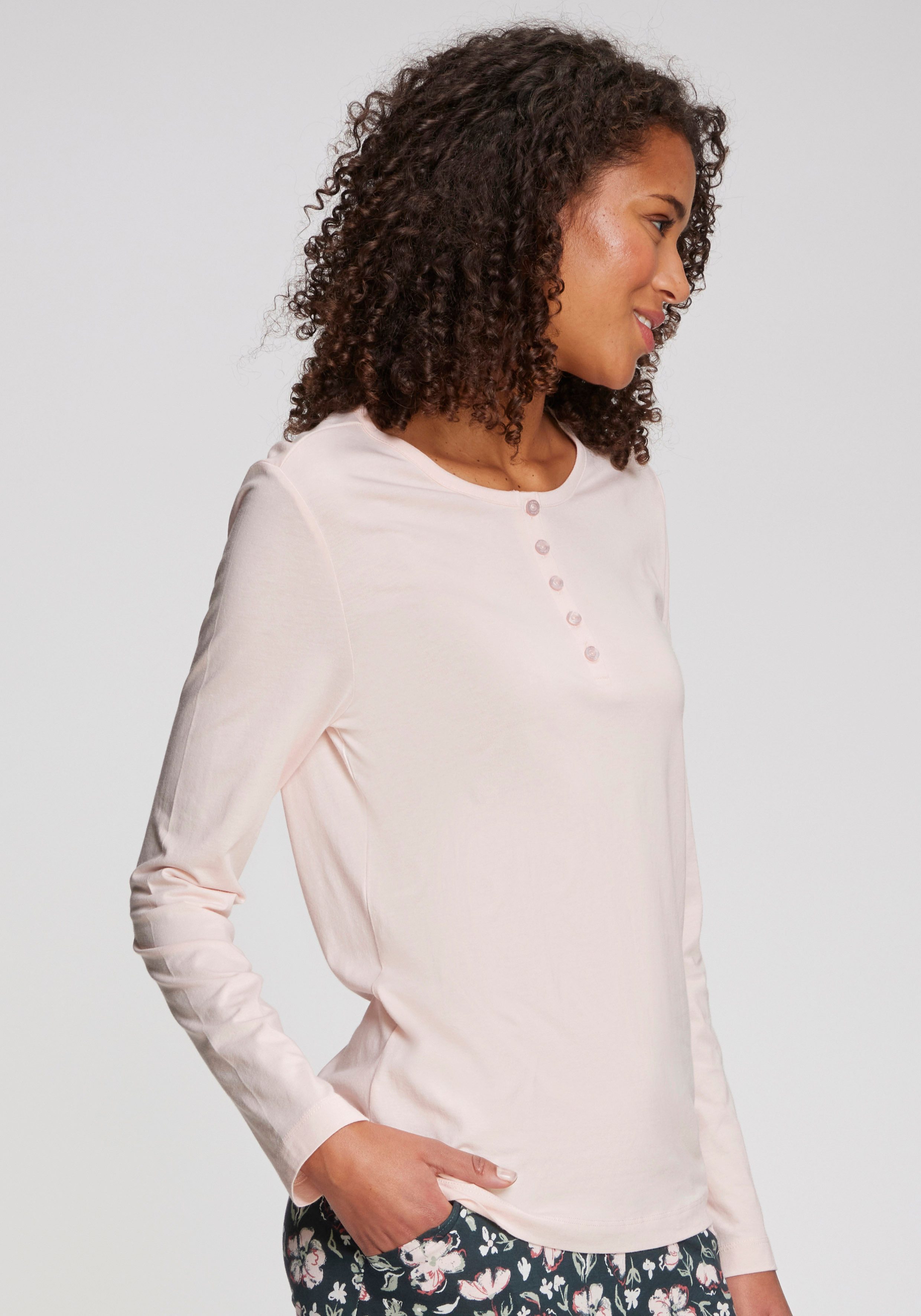 s.Oliver RED LABEL Beachwear Pyjama top Met korte knoopsluiting