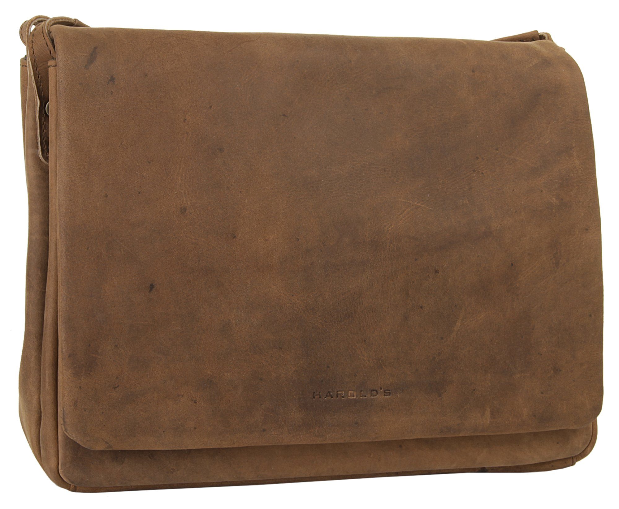 Harold's Messenger Bag Antiek echt leder
