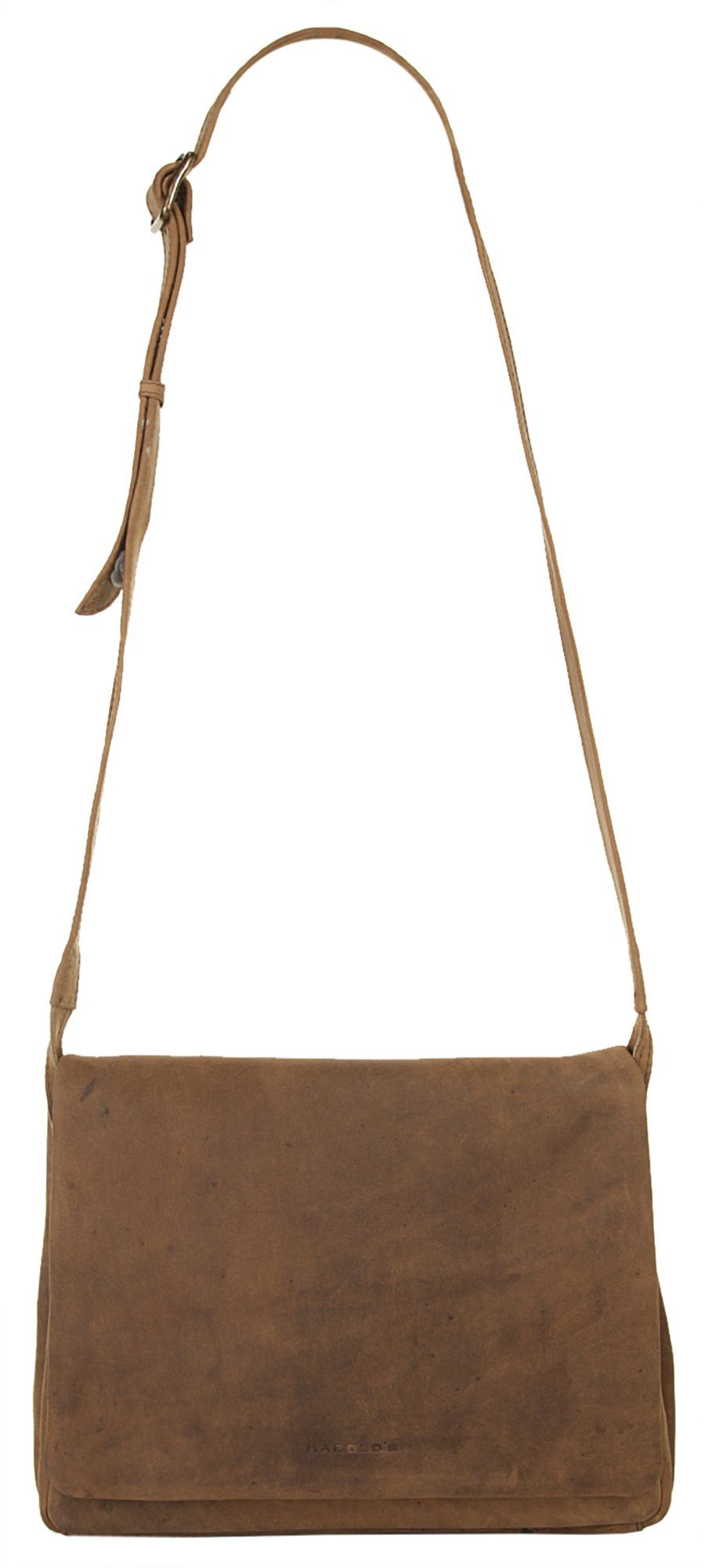 Harold's Messenger Bag Antiek echt leder