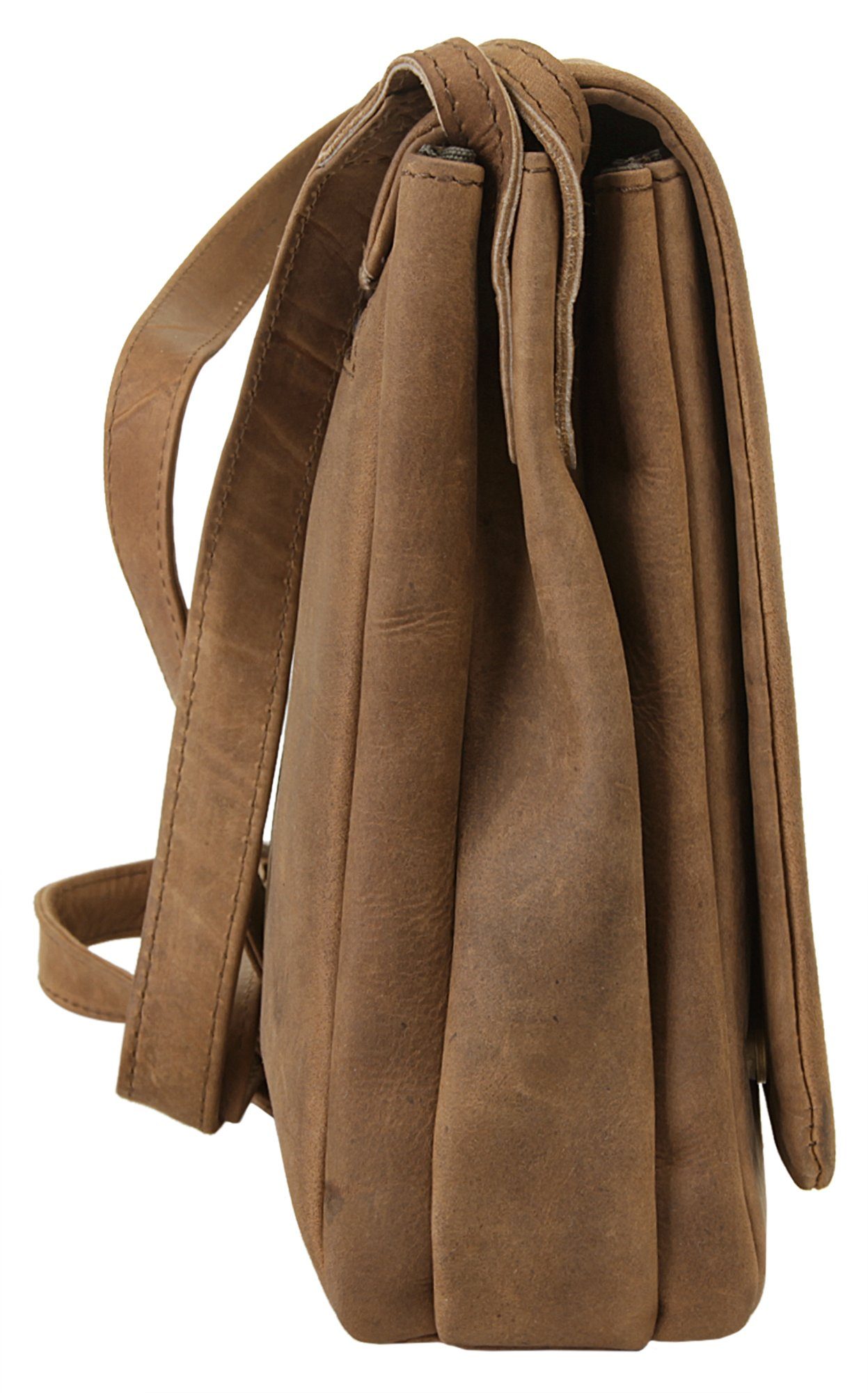 Harold's Messenger Bag Antiek echt leder